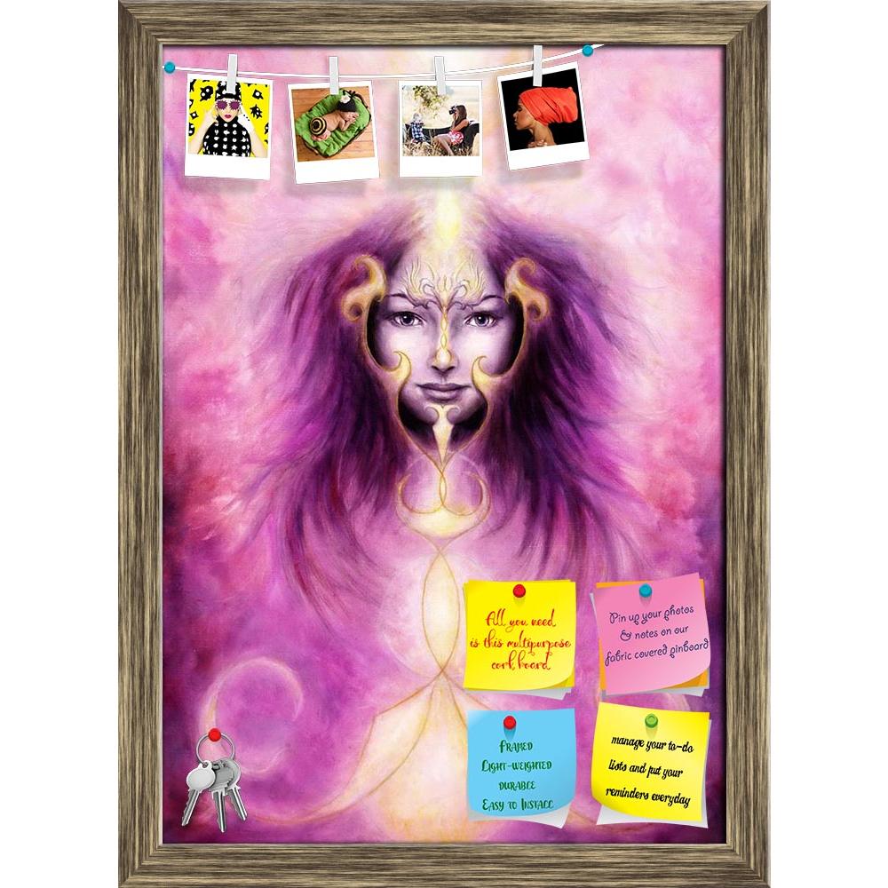 ArtzFolio Violett Angelic Spirit With A Womans Face Printed Bulletin Board Notice Pin Board Soft Board | Framed-Bulletin Boards Framed-AZSAO35819540BLB_FR_L-Image Code 5004209 Vishnu Image Folio Pvt Ltd, IC 5004209, ArtzFolio, Bulletin Boards Framed, Fantasy, Fine Art Reprint, violett, angelic, spirit, with, a, womans, face, printed, bulletin, board, notice, pin, soft, framed, beautiful, painting, woman,s, golden, ornaments, clouds, purple, energy, light, art, artist, artwork, picture, color, colorful, mult