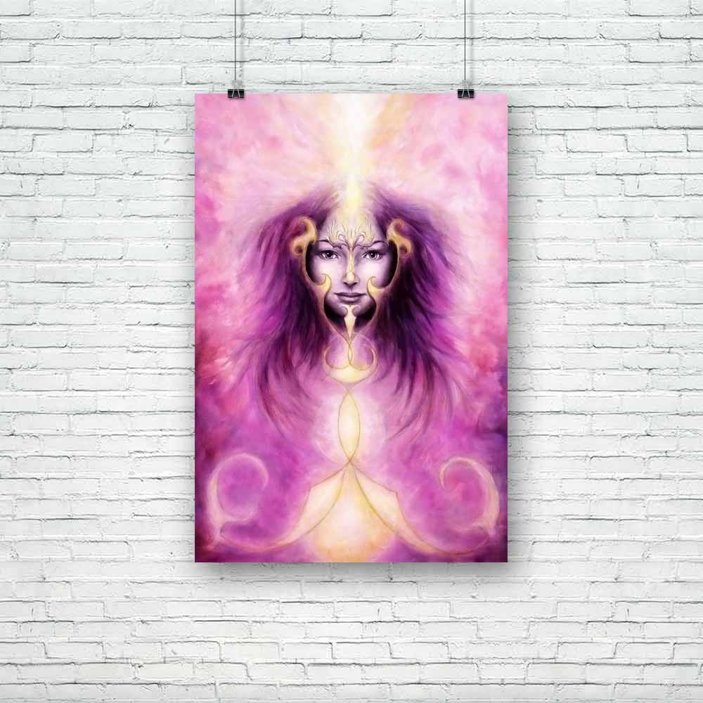 Angelic Spirit With A Womans Face Unframed Paper Poster-Paper Posters Unframed-POS_UN-IC 5004209 IC 5004209, Art and Paintings, Drawing, Illustrations, Inspirational, Motivation, Motivational, Paintings, Religion, Religious, Signs, Signs and Symbols, Spiritual, Surrealism, Symbols, angelic, spirit, with, a, womans, face, unframed, paper, poster, alone, angel, art, artist, artwork, awakening, beautiful, beauty, being, canvas, chakra, clairvoyant, color, colorful, cosmic, deep, enchanted, enchanting, enchantr