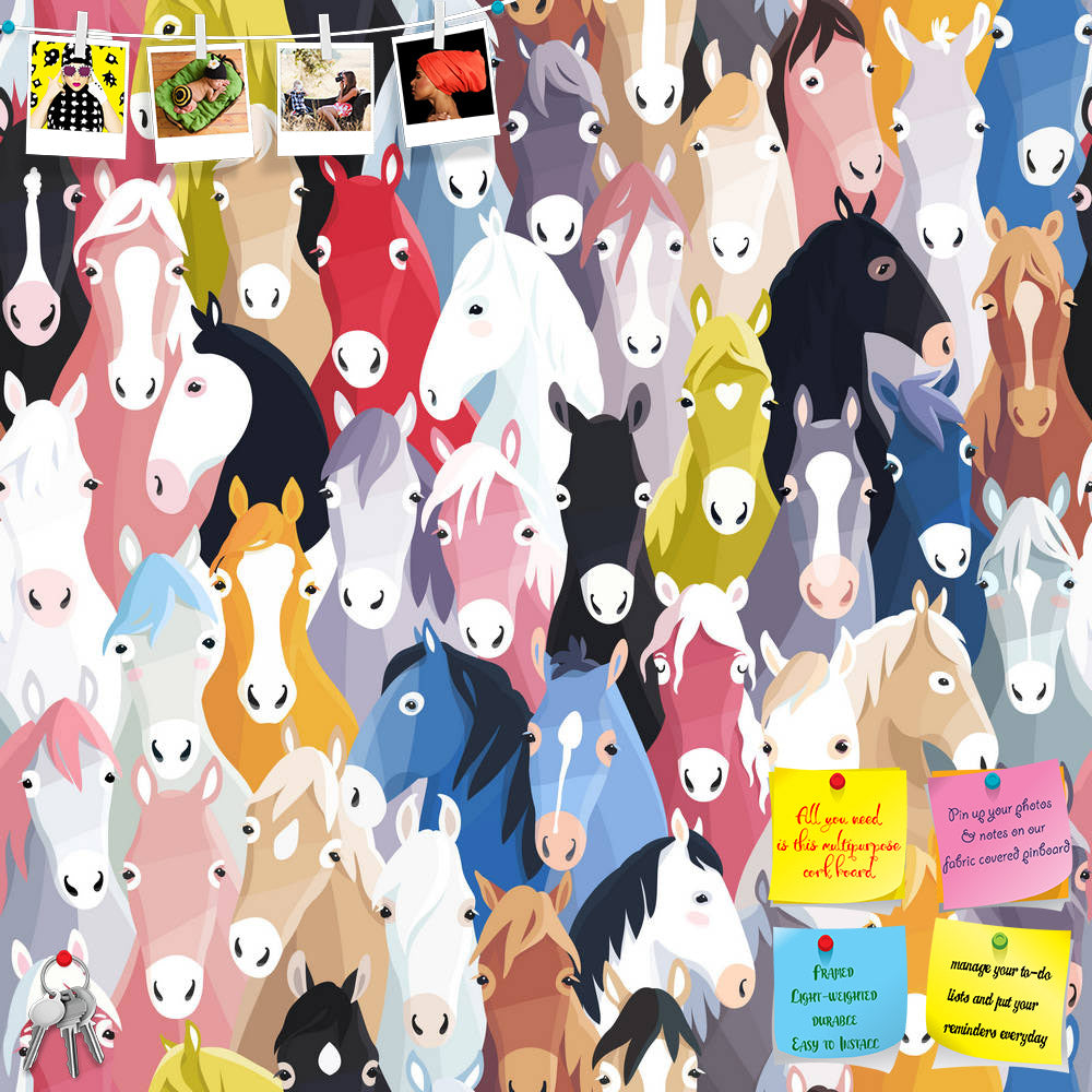 ArtzFolio Cartoon Horses Printed Bulletin Board Notice Pin Board Soft Board | Frameless-Bulletin Boards Frameless-AZSAO35889356BLB_FL_L-Image Code 5004213 Vishnu Image Folio Pvt Ltd, IC 5004213, ArtzFolio, Bulletin Boards Frameless, Animals, Kids, Digital Art, cartoon, horses, printed, bulletin, board, notice, pin, soft, frameless, seamless, pattern, background, colourful, pin up board, push pin board, extra large cork board, big pin board, notice board, small bulletin board, cork board, wall notice board, 