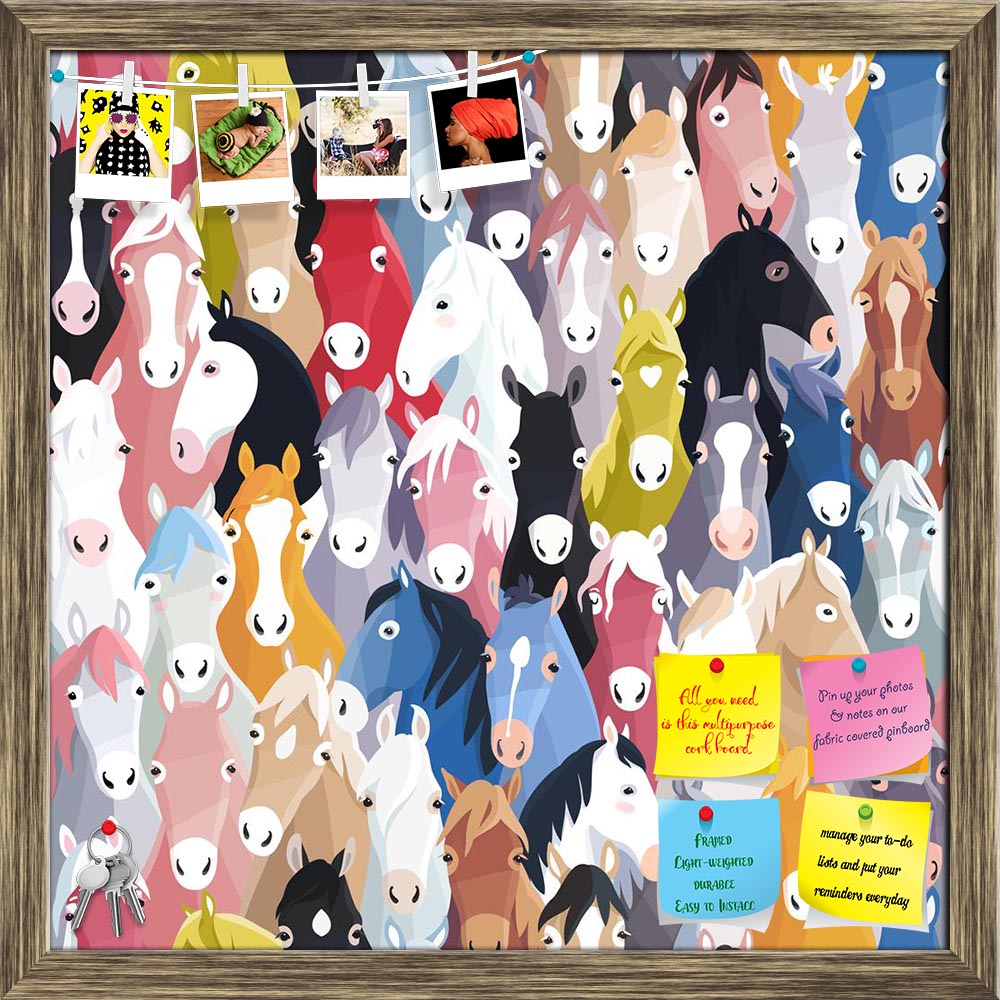 ArtzFolio Cartoon Horses Printed Bulletin Board Notice Pin Board Soft Board | Framed-Bulletin Boards Framed-AZSAO35889356BLB_FR_L-Image Code 5004213 Vishnu Image Folio Pvt Ltd, IC 5004213, ArtzFolio, Bulletin Boards Framed, Animals, Kids, Digital Art, cartoon, horses, printed, bulletin, board, notice, pin, soft, framed, seamless, pattern, background, colourful, pin up board, push pin board, extra large cork board, big pin board, notice board, small bulletin board, cork board, wall notice board, giant cork b
