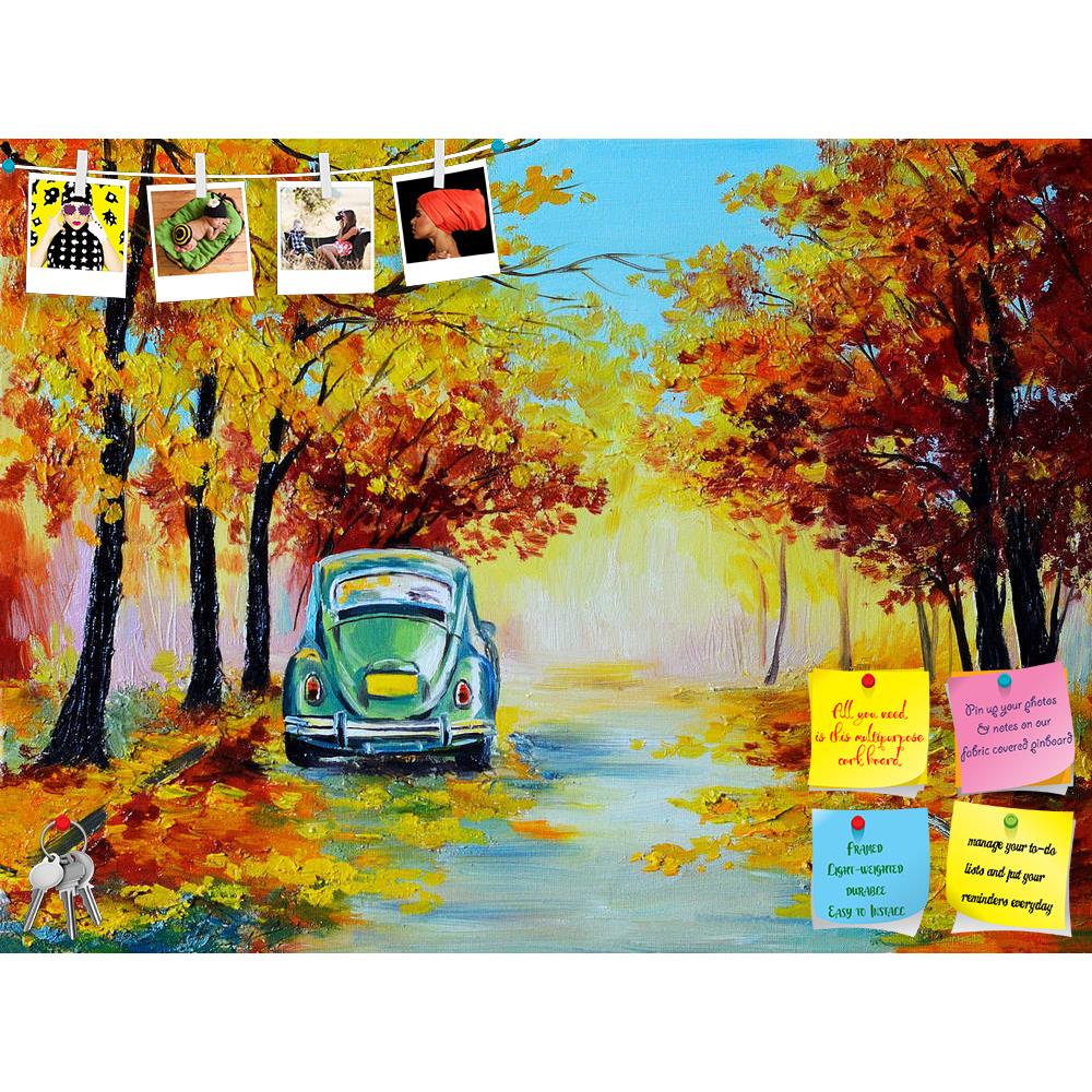 ArtzFolio Car In The Colorful Autumn Forest Printed Bulletin Board Notice Pin Board Soft Board | Frameless-Bulletin Boards Frameless-AZSAO35891018BLB_FL_L-Image Code 5004214 Vishnu Image Folio Pvt Ltd, IC 5004214, ArtzFolio, Bulletin Boards Frameless, Landscapes, Fine Art Reprint, car, in, the, colorful, autumn, forest, printed, bulletin, board, notice, pin, soft, frameless, oil, painting, landscape, road, made, style, impressionism, retro, brush, surface, outdoor, wallpaper, tree, decoration, acrylic, foli