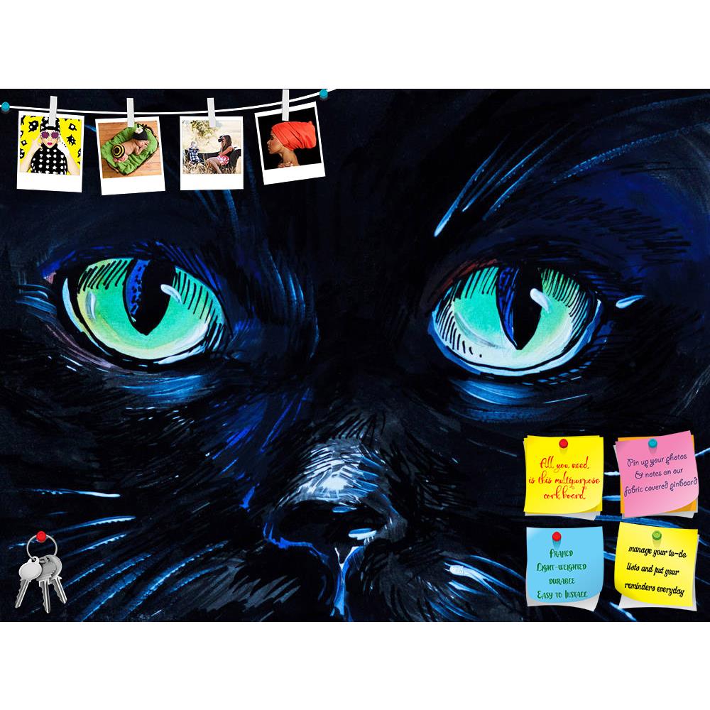 ArtzFolio Cat Eyes Printed Bulletin Board Notice Pin Board Soft Board | Frameless-Bulletin Boards Frameless-AZSAO35891496BLB_FL_L-Image Code 5004217 Vishnu Image Folio Pvt Ltd, IC 5004217, ArtzFolio, Bulletin Boards Frameless, Animals, Fine Art Reprint, cat, eyes, printed, bulletin, board, notice, pin, soft, frameless, watercolor, painting, black, card, clip, abstract, animal, art, artistic, background, banner, close, close-up, collection, copy, cut, cute, design, domestic, drawing, feline, fun, green, hand