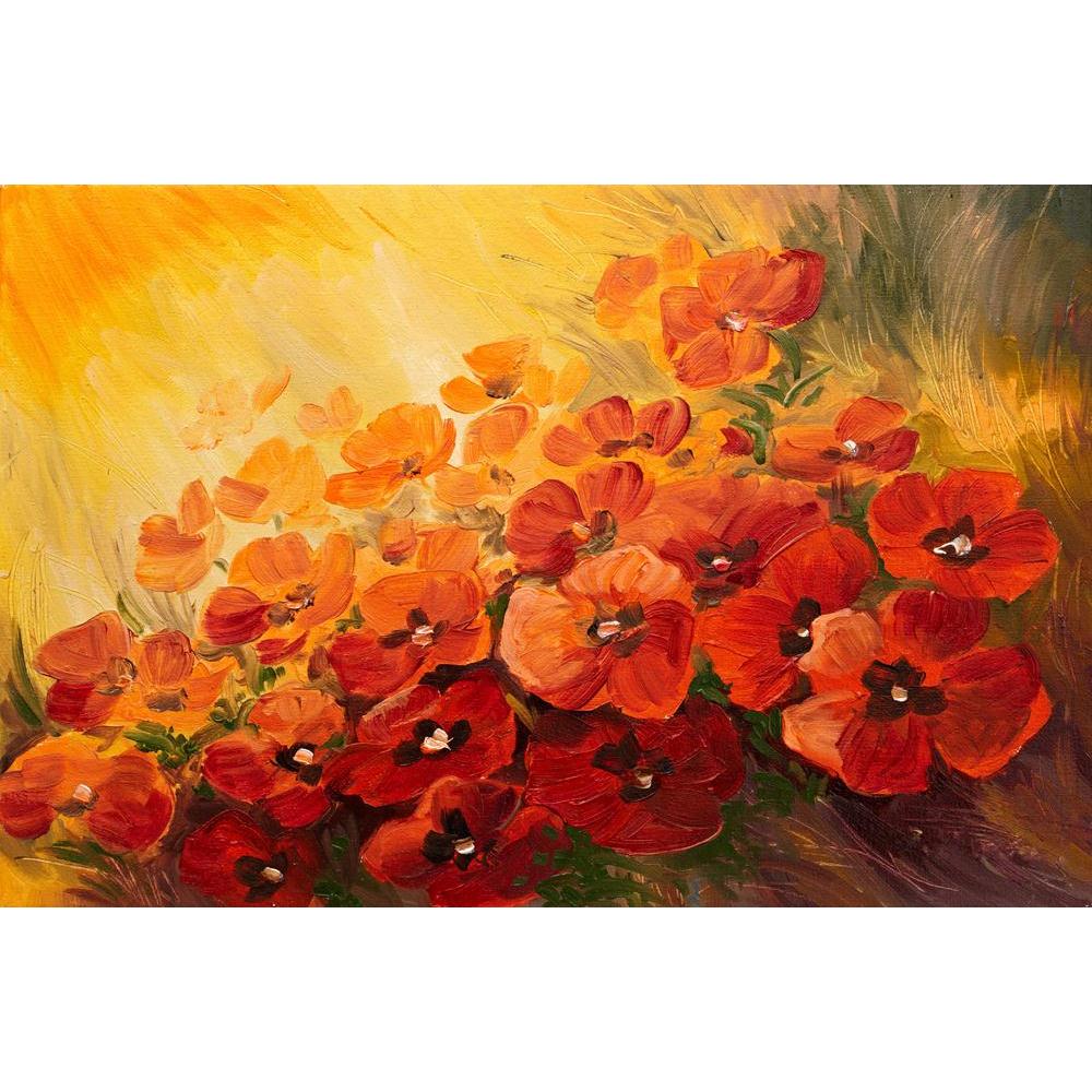 Pitaara Box Poppies On A Red Yellow Background Unframed Canvas Painting-Paintings Unframed Regular-PBART35891718AFF_UN_L-Image Code 5004218 Vishnu Image Folio Pvt Ltd, IC 5004218, Pitaara Box, Paintings Unframed Regular, Floral, Fine Art Reprint, poppies, on, a, red, yellow, background, unframed, canvas, painting, oil, abstract, red-yellow, wallpaper, art, artistic, artwork, autumn, beautiful, blue, brush, clouds, color, colorful, decoration, design, drawing, field, flower, forest, image, impressionism, lan