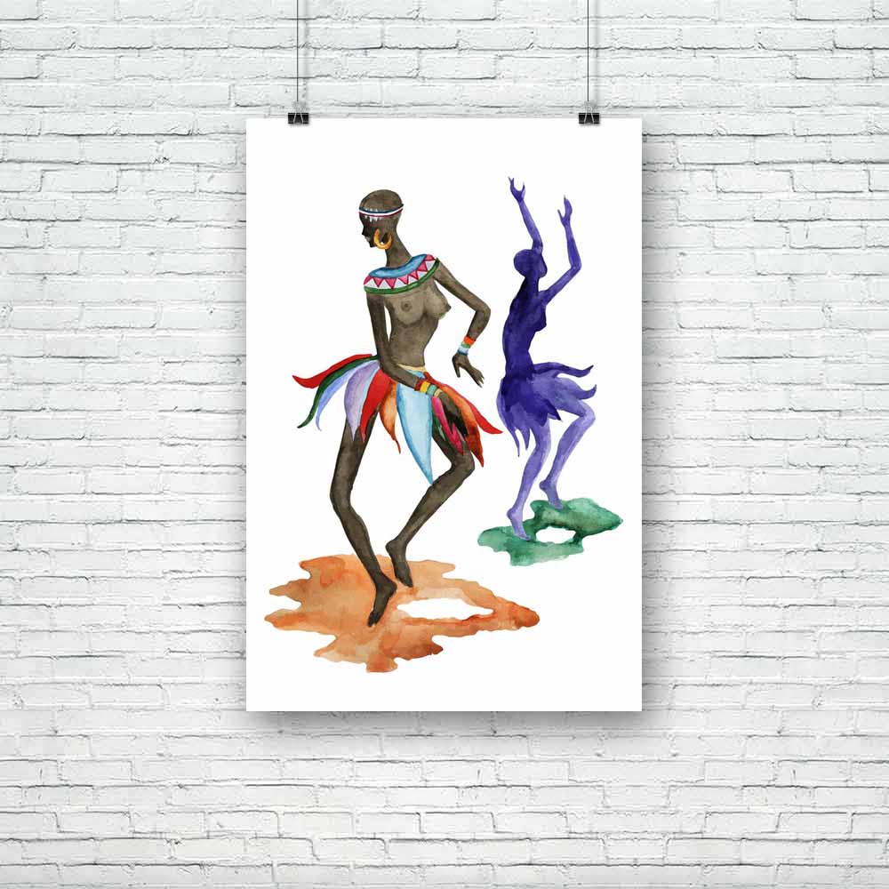 Ethnic Dance D3 Unframed Paper Poster-Paper Posters Unframed-POS_UN-IC 5004223 IC 5004223, African, Ancient, Black, Black and White, Culture, Dance, Decorative, Ethnic, Fashion, Geometric Abstraction, Historical, Illustrations, Medieval, Music and Dance, Patterns, People, Signs, Signs and Symbols, Symbols, Traditional, Tribal, Vintage, Watercolour, World Culture, d3, unframed, paper, poster, aborigines, abstraction, africa, ceremony, dancer, design, ebony, girl, human, illustration, isolated, native, orange