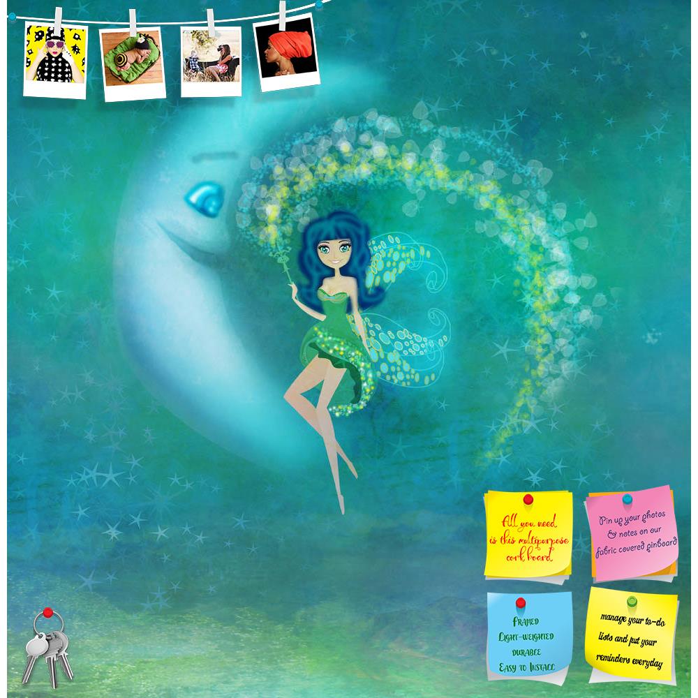 ArtzFolio Fairy Sitting On The Moon Printed Bulletin Board Notice Pin Board Soft Board | Frameless-Bulletin Boards Frameless-AZSAO36060226BLB_FL_L-Image Code 5004239 Vishnu Image Folio Pvt Ltd, IC 5004239, ArtzFolio, Bulletin Boards Frameless, Fantasy, Kids, Digital Art, fairy, sitting, on, the, moon, printed, bulletin, board, notice, pin, soft, frameless, woman, princess, star, night, fashion, blue, unusual, wings, decoration, dream, magic, luxury, light, evening, christmas, glamorous, female, clouds, cute