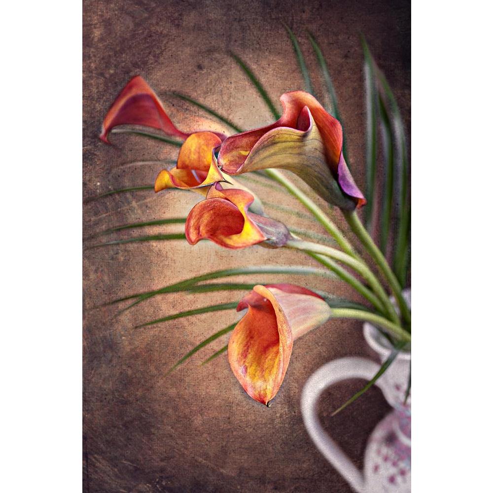 Calla Lily Flower Canvas Painting Synthetic Frame-Paintings MDF Framing-AFF_FR-IC 5004244 IC 5004244, Botanical, Floral, Flowers, Love, Nature, Romance, Scenic, calla, lily, flower, canvas, painting, synthetic, frame, arum, backyard, beauty, dahlia, freshness, garden, petals, plant, single, artzfolio, wall decor for living room, wall frames for living room, frames for living room, wall art, canvas painting, wall frame, scenery, panting, paintings for living room, framed wall art, wall painting, scenery pain