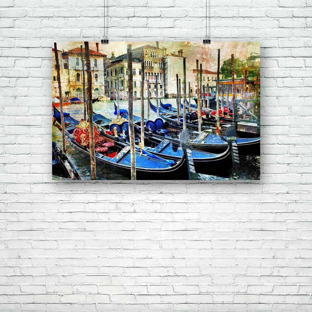 Gondollas In Venice Unframed Paper Poster-Paper Posters Unframed-POS_UN-IC 5004250 IC 5004250, Ancient, Architecture, Art and Paintings, Automobiles, Boats, Cities, City Views, Culture, Ethnic, Historical, Holidays, Italian, Landmarks, Medieval, Nautical, Places, Retro, Sports, Sunsets, Traditional, Transportation, Travel, Tribal, Vehicles, Vintage, World Culture, gondollas, in, venice, unframed, paper, poster, architectural, art, artistic, artwork, boat, building, canal, city, cityscape, details, europe, e