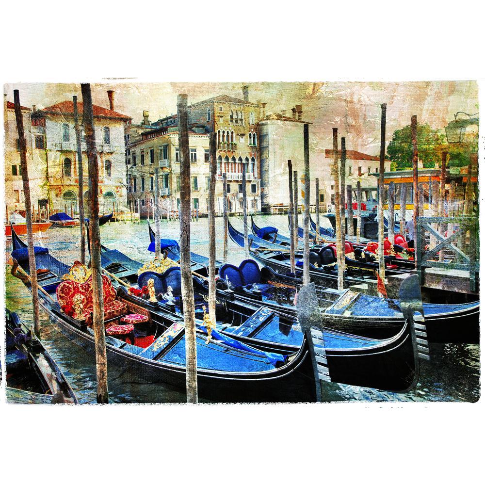Pitaara Box Gondollas In Venice Canvas Painting Synthetic Frame-Paintings MDF Framing-PBART36207126AFF_FR_L-Image Code 5004250 Vishnu Image Folio Pvt Ltd, IC 5004250, Pitaara Box, Paintings MDF Framing, Places, Photography, gondollas, in, venice, canvas, painting, synthetic, frame, artistic, picture, art, italian, paint, oil, famous, old, landmark, building, ancient, town, venetian, artwork, retro, sunset, mediterranean, style, historical, gondolier, travel, italy, gondola, view, european, architectural, ho