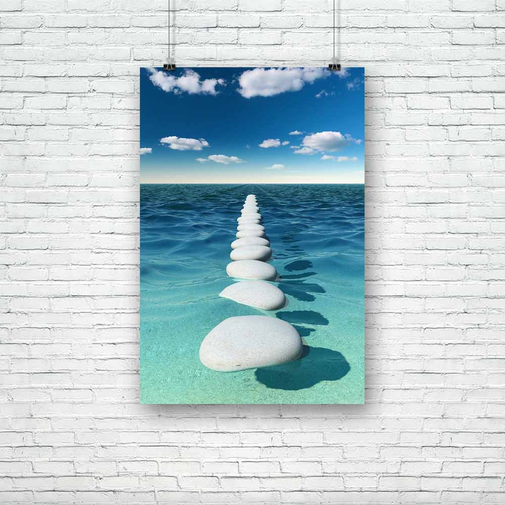 Abstract Road Unframed Paper Poster - Paper Posters Unframed - ArtzFolio.com