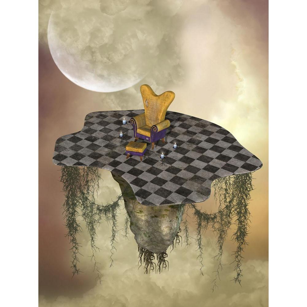 Fantasy Landscape With Armchair Candles & Books Canvas Painting Synthetic Frame-Paintings MDF Framing-AFF_FR-IC 5004277 IC 5004277, Art and Paintings, Baby, Books, Children, Digital, Digital Art, Fantasy, Graphic, Kids, Landscapes, Scenic, Stars, landscape, with, armchair, candles, canvas, painting, synthetic, frame, amazing, art, backdrops, background, beautiful, cloud, dream, dreams, dreamy, enjoyment, fae, fairy, fairytale, manipulation, misty, moon, moss, princess, psychedelic, scene, sky, stage, stool,