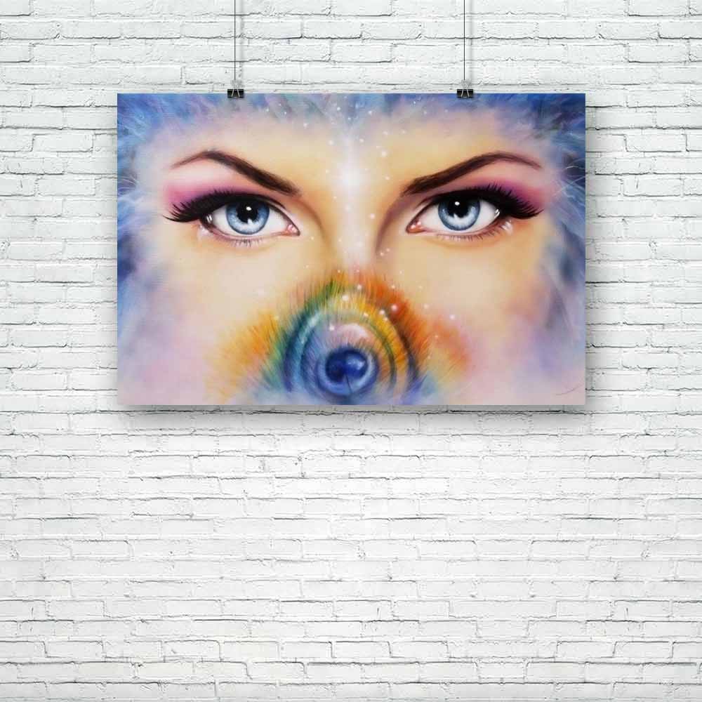 Blue Eyes Women With Colored Peacock Feather Unframed Paper Poster-Paper Posters Unframed-POS_UN-IC 5004280 IC 5004280, Art and Paintings, Illustrations, Paintings, Religion, Religious, Spiritual, blue, eyes, women, with, colored, peacock, feather, unframed, paper, poster, appealing, art, artist, artwork, attractive, beautiful, beauty, canvas, color, colorful, cosmetic, delightful, enchantress, expression, eyebrows, close, up, face, fairy, female, feminine, gaze, goddess, harmony, healing, illustration, lad