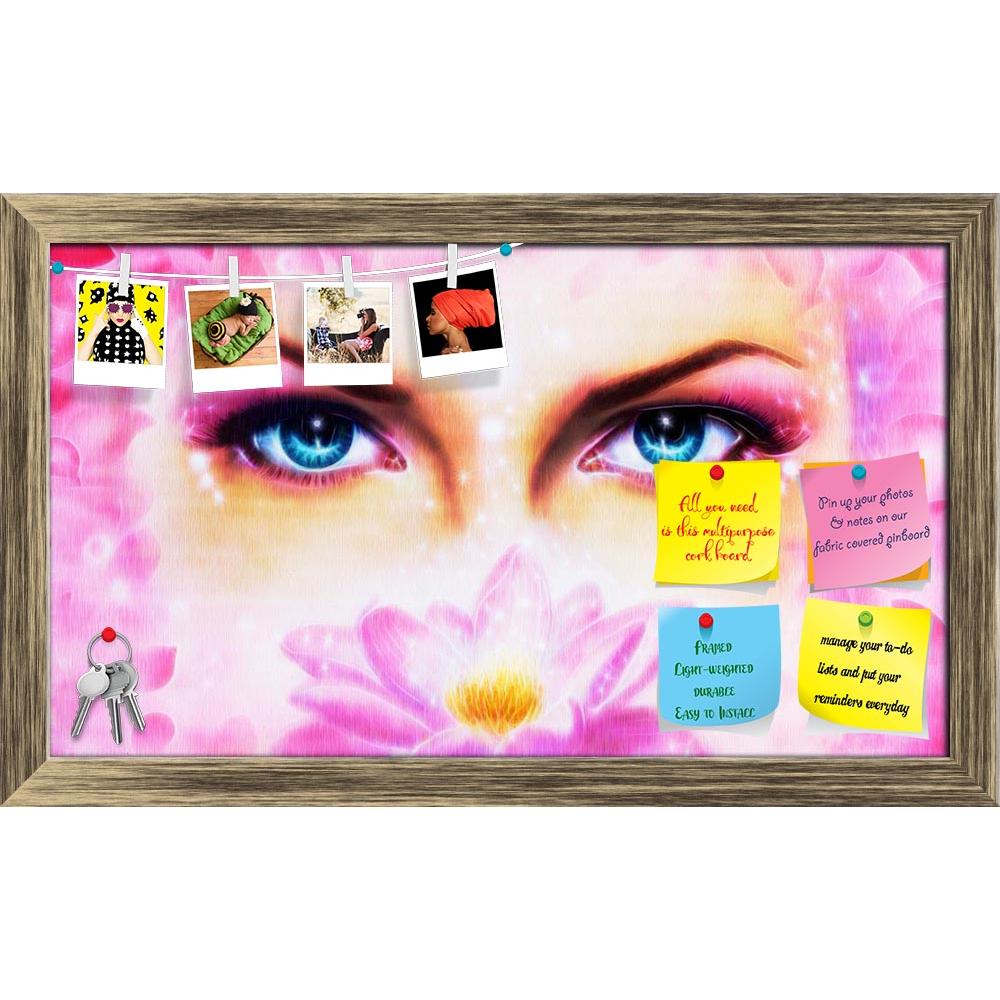 ArtzFolio Blue Eyes Women With Lotus Flower Printed Bulletin Board Notice Pin Board Soft Board | Framed-Bulletin Boards Framed-AZSAO36550416BLB_FR_L-Image Code 5004282 Vishnu Image Folio Pvt Ltd, IC 5004282, ArtzFolio, Bulletin Boards Framed, Fantasy, Fine Art Reprint, blue, eyes, women, with, lotus, flower, printed, bulletin, board, notice, pin, soft, framed, a, pair, beautiful, beaming, enchanting, from, behind, bloming, rosa, art, artist, artwork, painting, picture, color, colorful, multicolored, oil, me