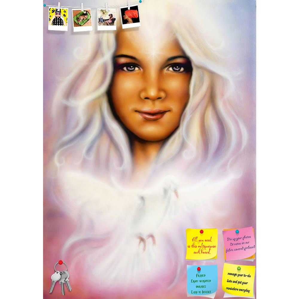 ArtzFolio Young Girl With Radiant White Hair & Shining Dove Printed Bulletin Board Notice Pin Board Soft Board | Frameless-Bulletin Boards Frameless-AZSAO36550572BLB_FL_L-Image Code 5004284 Vishnu Image Folio Pvt Ltd, IC 5004284, ArtzFolio, Bulletin Boards Frameless, Fantasy, Fine Art Reprint, young, girl, with, radiant, white, hair, shining, dove, printed, bulletin, board, notice, pin, soft, frameless, a, beautiful, airbrush, painting, girl,s, angelic, face, art, artist, artwork, picture, color, colorful, 