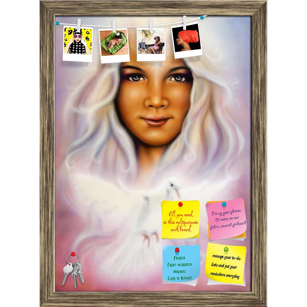 ArtzFolio Young Girl With Radiant White Hair & Shining Dove Printed Bulletin Board Notice Pin Board Soft Board | Framed-Bulletin Boards Framed-AZSAO36550572BLB_FR_L-Image Code 5004284 Vishnu Image Folio Pvt Ltd, IC 5004284, ArtzFolio, Bulletin Boards Framed, Fantasy, Fine Art Reprint, young, girl, with, radiant, white, hair, shining, dove, printed, bulletin, board, notice, pin, soft, framed, a, beautiful, airbrush, painting, girl,s, angelic, face, art, artist, artwork, picture, color, colorful, multicolored