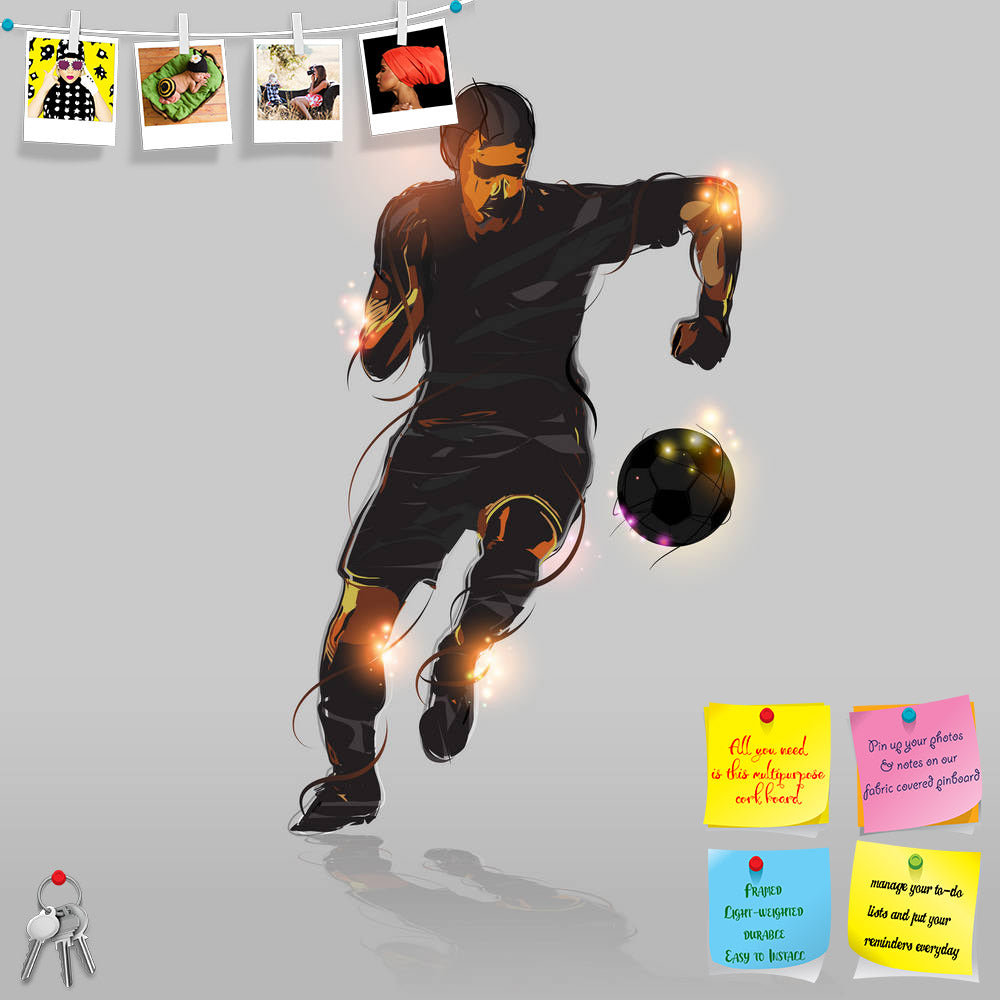 ArtzFolio Soccer Striker Shooting Soccer Ball Printed Bulletin Board Notice Pin Board Soft Board | Frameless-Bulletin Boards Frameless-AZSAO36593805BLB_FL_L-Image Code 5004287 Vishnu Image Folio Pvt Ltd, IC 5004287, ArtzFolio, Bulletin Boards Frameless, Sports, Digital Art, soccer, striker, shooting, ball, printed, bulletin, board, notice, pin, soft, frameless, abstract, gray, background, pin up board, push pin board, extra large cork board, big pin board, notice board, small bulletin board, cork board, wal