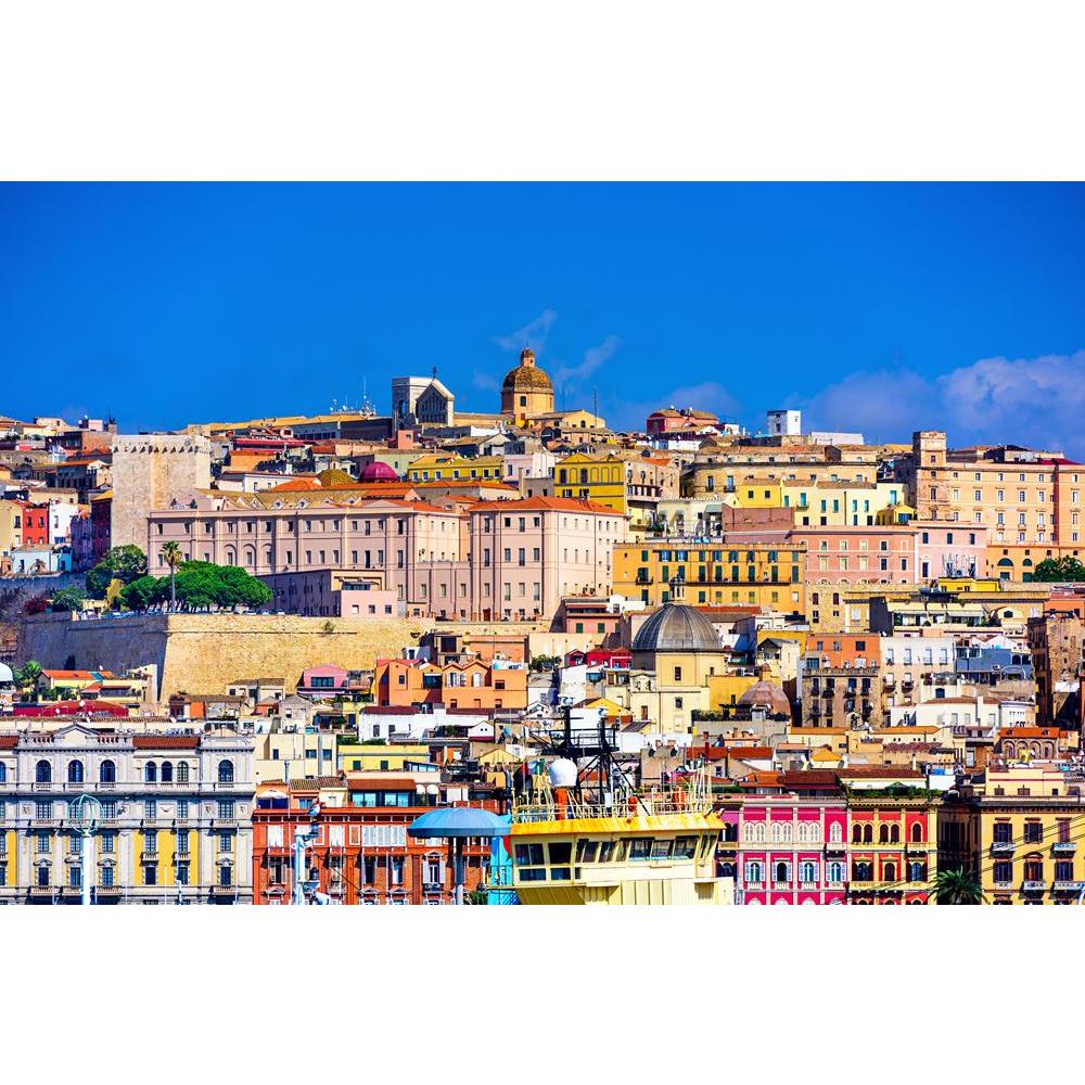 Pitaara Box Cagliari, Sardinia, Italy Old Town Skyline Canvas Painting Synthetic Frame-Paintings MDF Framing-PBART36657850AFF_FR_L-Image Code 5004292 Vishnu Image Folio Pvt Ltd, IC 5004292, Pitaara Box, Paintings MDF Framing, Places, Photography, cagliari, sardinia, italy, old, town, skyline, canvas, painting, synthetic, frame, view, scene, scenic, scenery, famous, place, location, landmark, architecture, sardinian, coastal, italian, island, destination, coast, historical, travel, european, attraction, buil