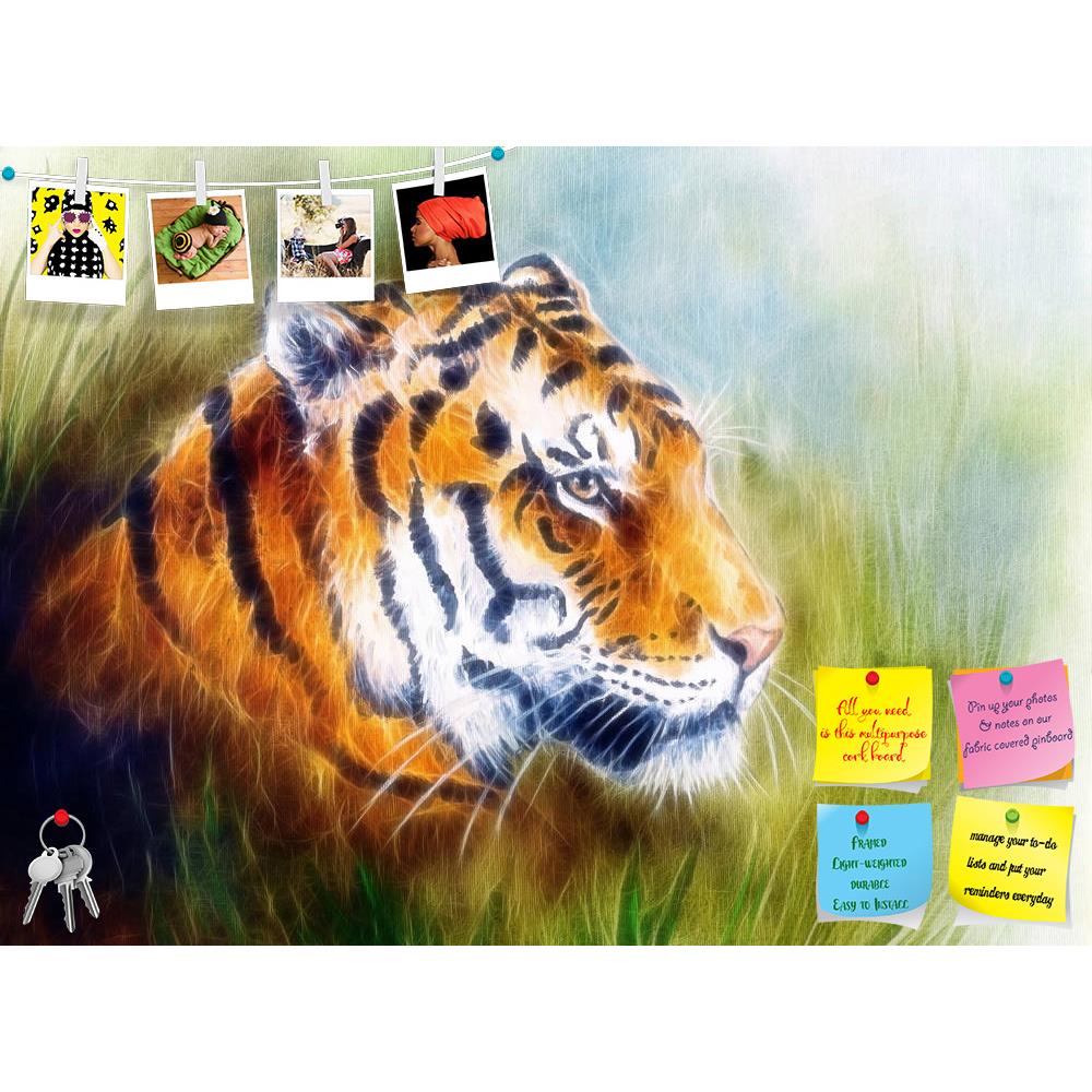 ArtzFolio Airbrush Artwork Of A Mighty Fierce Tiger Printed Bulletin Board Notice Pin Board Soft Board | Frameless-Bulletin Boards Frameless-AZSAO36659154BLB_FL_L-Image Code 5004295 Vishnu Image Folio Pvt Ltd, IC 5004295, ArtzFolio, Bulletin Boards Frameless, Animals, Fine Art Reprint, airbrush, artwork, of, a, mighty, fierce, tiger, printed, bulletin, board, notice, pin, soft, frameless, beautiful, painting, head, toned, abstract, gres, background, art, artist, picture, color, colorful, multicolored, mediu