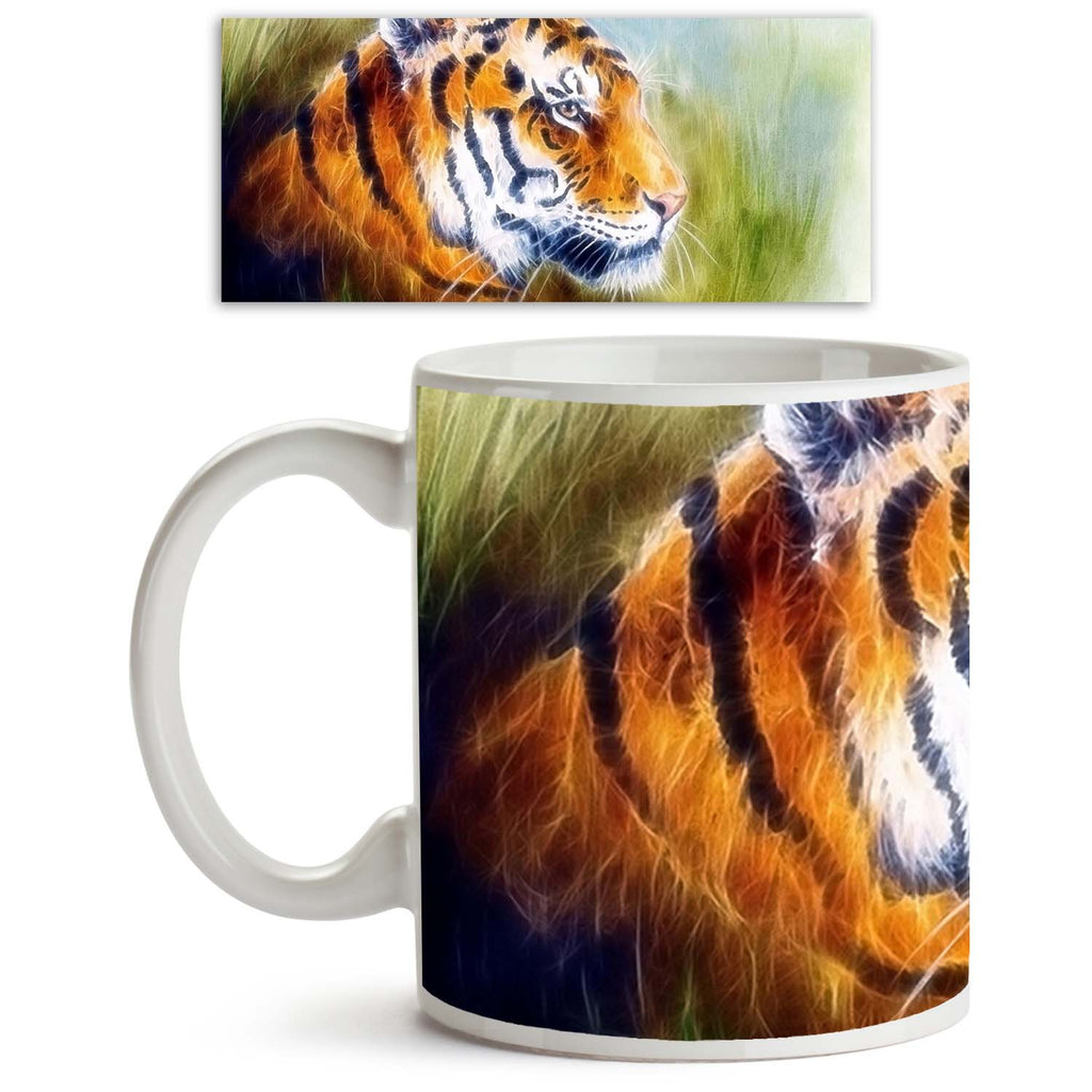 Airbrush Artwork Of A Mighty Fierce Tiger Ceramic Coffee Tea Mug Inside White-Coffee Mugs-MUG-IC 5004295 IC 5004295, Abstract Expressionism, Abstracts, African, Animals, Art and Paintings, Illustrations, Individuals, Paintings, Portraits, Semi Abstract, Signs, Signs and Symbols, Wildlife, airbrush, artwork, of, a, mighty, fierce, tiger, ceramic, coffee, tea, mug, inside, white, abstract, africa, agressive, airbrushing, animal, art, artist, background, beast, beautiful, big, bright, canvas, carnivorous, colo