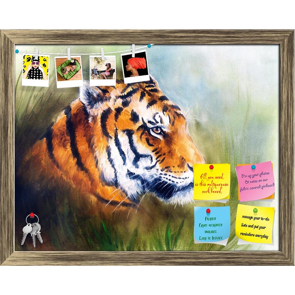 ArtzFolio Mighty Fierce Tiger Head Printed Bulletin Board Notice Pin Board Soft Board | Framed-Bulletin Boards Framed-AZSAO36659155BLB_FR_L-Image Code 5004296 Vishnu Image Folio Pvt Ltd, IC 5004296, ArtzFolio, Bulletin Boards Framed, Animals, Fine Art Reprint, mighty, fierce, tiger, head, printed, bulletin, board, notice, pin, soft, framed, art, artist, artwork, painting, picture, illustration, color, colorful, multicolored, medium, canvas, airbrush, airbrushing, feline, mouth, striped, orange, mystic, myst