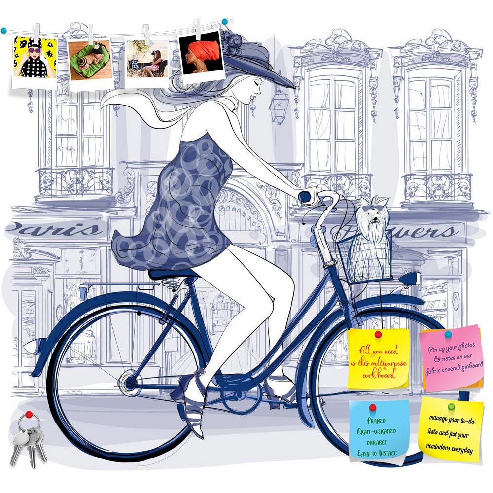 ArtzFolio Bicyclist Riding In A Street In Paris Printed Bulletin Board Notice Pin Board Soft Board | Frameless-Bulletin Boards Frameless-AZSAO36747190BLB_FL_L-Image Code 5004302 Vishnu Image Folio Pvt Ltd, IC 5004302, ArtzFolio, Bulletin Boards Frameless, Kids, Digital Art, bicyclist, riding, in, a, street, paris, printed, bulletin, board, notice, pin, soft, frameless, happy, young, little, dog, vector, illustration, pin up board, push pin board, extra large cork board, big pin board, notice board, small bu
