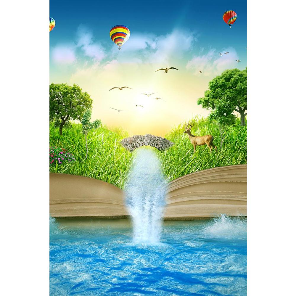 ArtzFolio Magic Book Covered With Grass Trees & Waterfall Unframed Paper Poster-Paper Posters Unframed-AZART36816956POS_UN_L-Image Code 5004305 Vishnu Image Folio Pvt Ltd, IC 5004305, ArtzFolio, Paper Posters Unframed, Fantasy, Kids, Landscapes, Digital Art, magic, book, covered, with, grass, trees, waterfall, unframed, paper, poster, wall, large, size, for, living, room, home, decoration, big, framed, decor, posters, pitaara, box, modern, art, frame, bedroom, amazonbasics, door, drawing, small, decorative,
