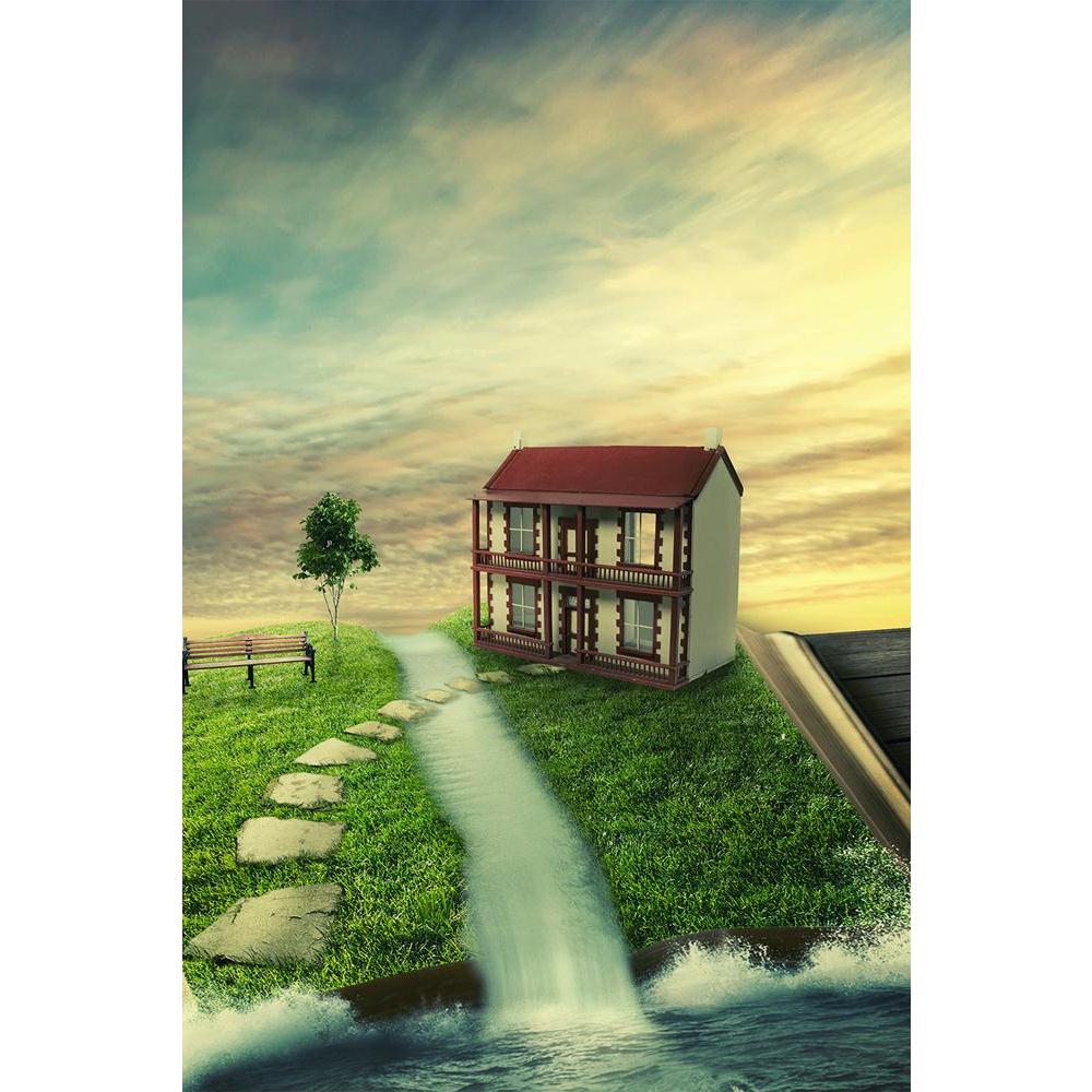 ArtzFolio Magic Book With Family Home, Covered With Grass Unframed Paper Poster-Paper Posters Unframed-AZART36816958POS_UN_L-Image Code 5004306 Vishnu Image Folio Pvt Ltd, IC 5004306, ArtzFolio, Paper Posters Unframed, Fantasy, Kids, Landscapes, Digital Art, magic, book, with, family, home, covered, grass, unframed, paper, poster, wall, large, size, for, living, room, decoration, big, framed, decor, posters, pitaara, box, modern, art, frame, bedroom, amazonbasics, door, drawing, small, decorative, office, r
