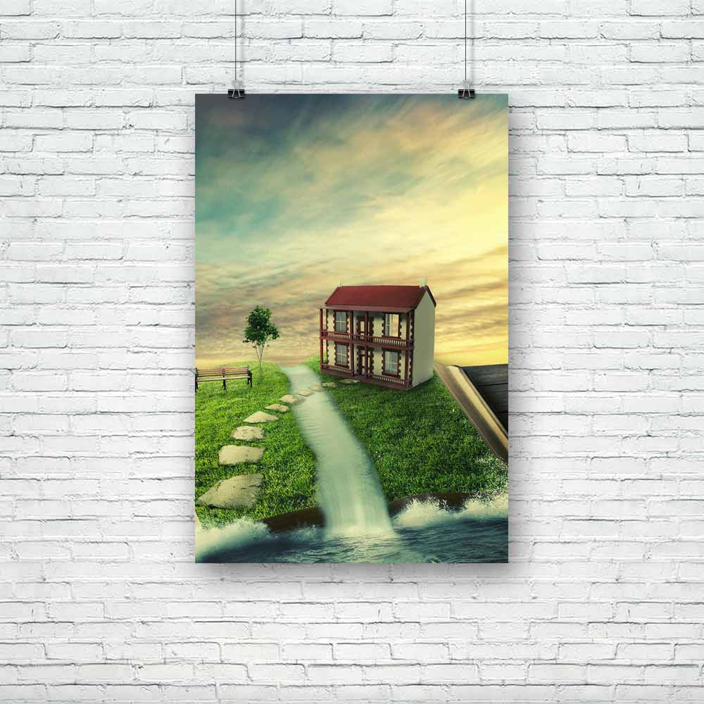 Magic Book With Family Home, Covered With Grass Unframed Paper Poster-Paper Posters Unframed-POS_UN-IC 5004306 IC 5004306, Automobiles, Books, Calligraphy, Education, Family, Fantasy, Futurism, Illustrations, Nature, Scenic, Schools, Transportation, Travel, Universities, Vehicles, magic, book, with, home, covered, grass, unframed, paper, poster, life, building, choice, clouds, countryside, dream, dreamland, eden, estate, fairytale, future, garden, green, happiness, heaven, house, household, illustration, im