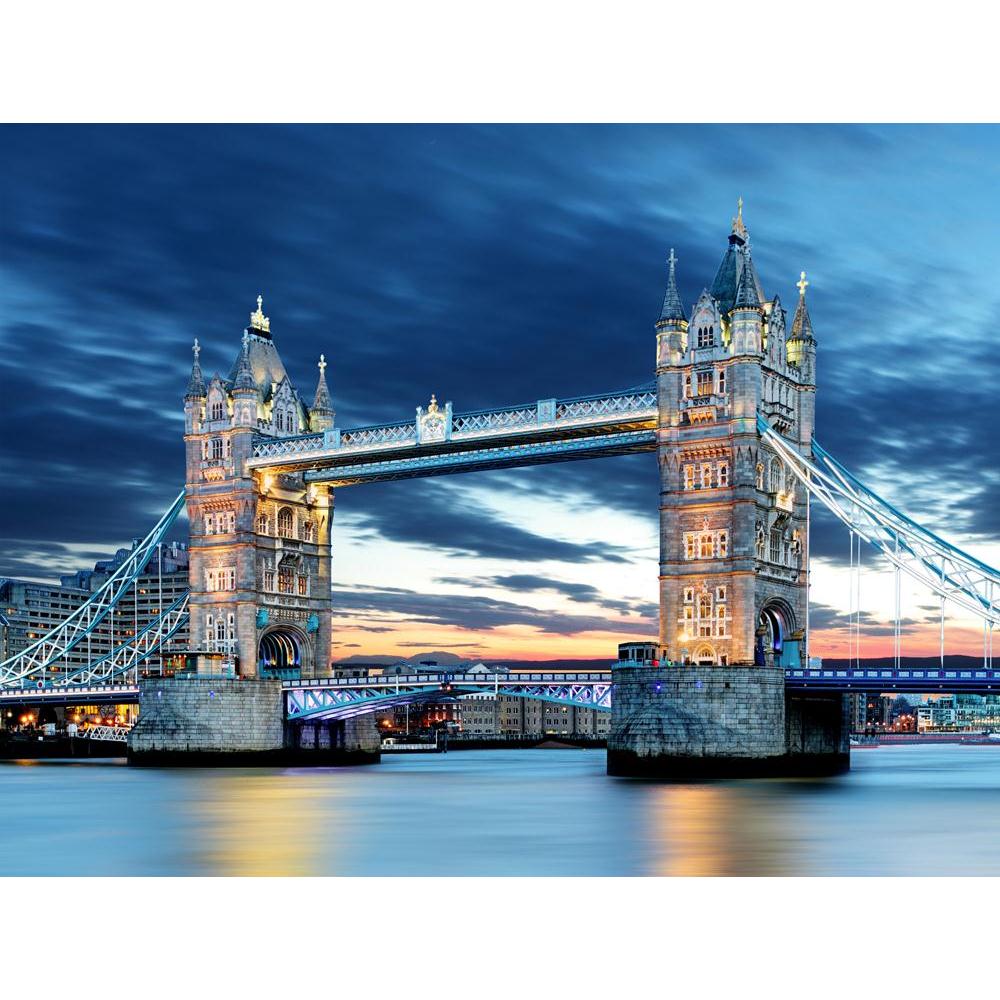 Tower Bridge In London, UK Canvas Painting Synthetic Frame-Paintings MDF Framing-AFF_FR-IC 5004315 IC 5004315, Ancient, Architecture, Automobiles, Cities, City Views, Historical, Landmarks, Medieval, Places, Signs and Symbols, Skylines, Sunrises, Sunsets, Symbols, Transportation, Travel, Urban, Vehicles, Vintage, tower, bridge, in, london, uk, canvas, painting, synthetic, frame, beautiful, blue, britain, british, building, city, cityscape, clouds, dark, downtown, dramatic, dusk, england, europe, famous, gre