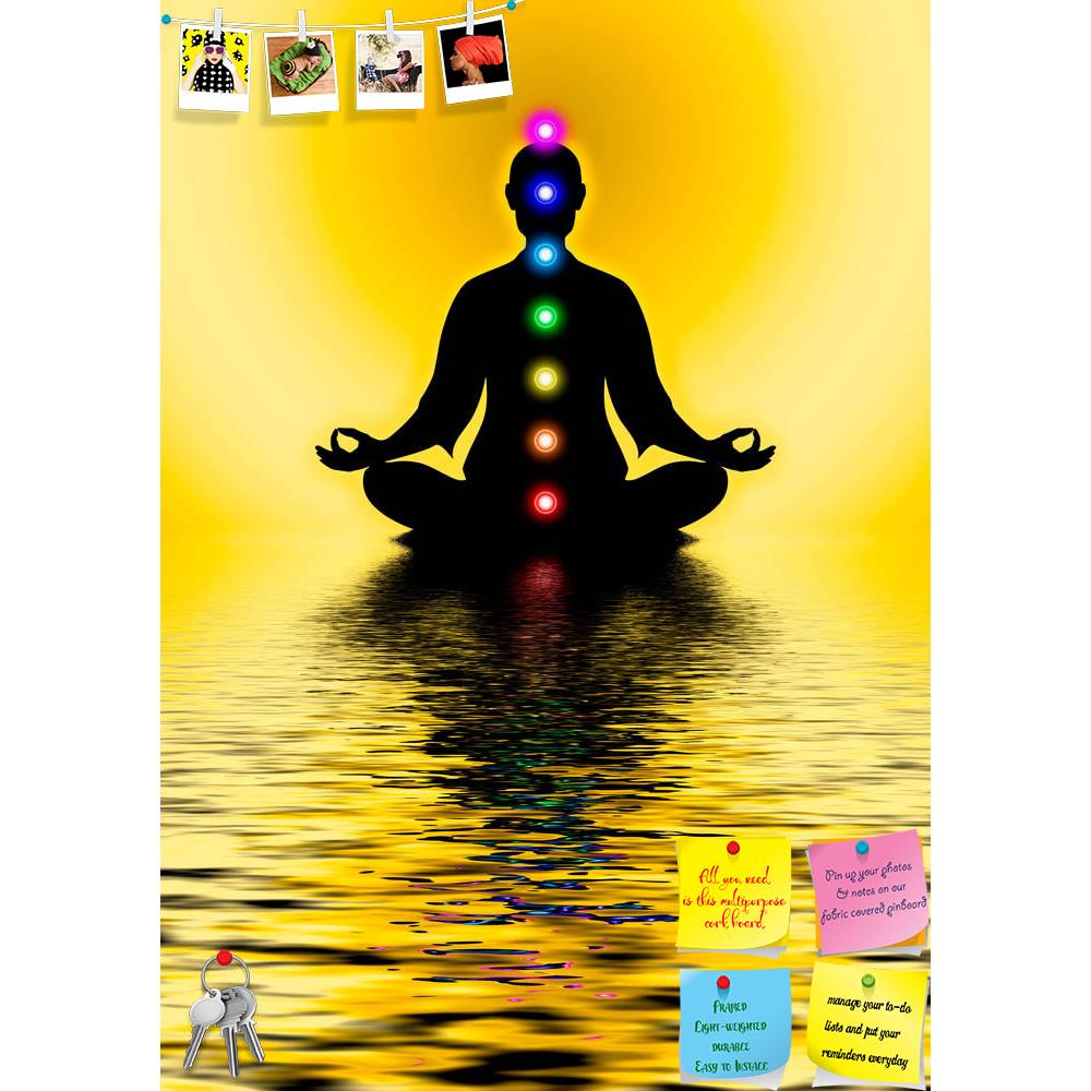 ArtzFolio Meditation With Chakras Printed Bulletin Board Notice Pin Board Soft Board | Frameless-Bulletin Boards Frameless-AZSAO36974281BLB_FL_L-Image Code 5004325 Vishnu Image Folio Pvt Ltd, IC 5004325, ArtzFolio, Bulletin Boards Frameless, Traditional, Digital Art, meditation, with, chakras, printed, bulletin, board, notice, pin, soft, frameless, in, pin up board, push pin board, extra large cork board, big pin board, notice board, small bulletin board, cork board, wall notice board, giant cork board, bul