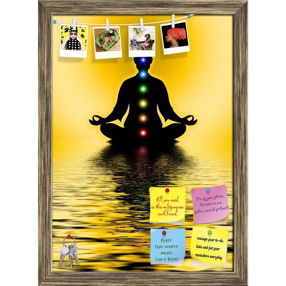 ArtzFolio Meditation With Chakras Printed Bulletin Board Notice Pin Board Soft Board | Framed-Bulletin Boards Framed-AZSAO36974281BLB_FR_L-Image Code 5004325 Vishnu Image Folio Pvt Ltd, IC 5004325, ArtzFolio, Bulletin Boards Framed, Traditional, Digital Art, meditation, with, chakras, printed, bulletin, board, notice, pin, soft, framed, in, pin up board, push pin board, extra large cork board, big pin board, notice board, small bulletin board, cork board, wall notice board, giant cork board, bulletin board,