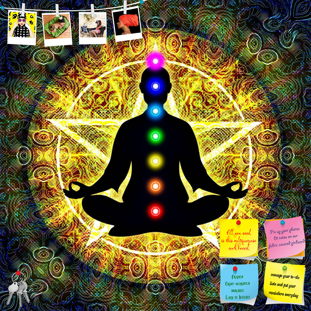 ArtzFolio Meditation D2 Printed Bulletin Board Notice Pin Board Soft Board | Frameless-Bulletin Boards Frameless-AZSAO36974290BLB_FL_L-Image Code 5004326 Vishnu Image Folio Pvt Ltd, IC 5004326, ArtzFolio, Bulletin Boards Frameless, Religious, Traditional, Digital Art, meditation, d2, printed, bulletin, board, notice, pin, soft, frameless, in, chakras, pin up board, push pin board, extra large cork board, big pin board, notice board, small bulletin board, cork board, wall notice board, giant cork board, bull