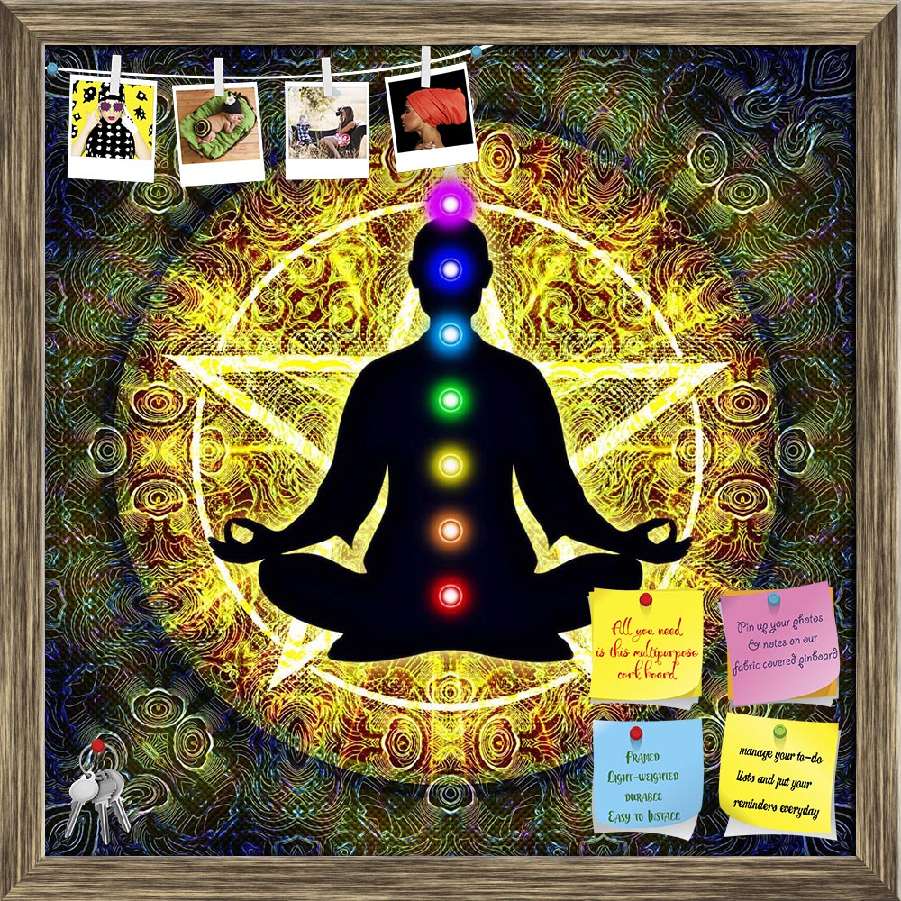 ArtzFolio Meditation D2 Printed Bulletin Board Notice Pin Board Soft Board | Framed-Bulletin Boards Framed-AZSAO36974290BLB_FR_L-Image Code 5004326 Vishnu Image Folio Pvt Ltd, IC 5004326, ArtzFolio, Bulletin Boards Framed, Religious, Traditional, Digital Art, meditation, d2, printed, bulletin, board, notice, pin, soft, framed, in, chakras, pin up board, push pin board, extra large cork board, big pin board, notice board, small bulletin board, cork board, wall notice board, giant cork board, bulletin board, 