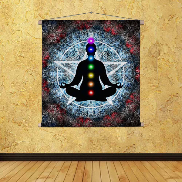 ArtzFolio In Meditation With Chakras Fabric Painting Tapestry Scroll Art Hanging-Scroll Art-AZART36974292TAP_L-Image Code 5004327 Vishnu Image Folio Pvt Ltd, IC 5004327, ArtzFolio, Scroll Art, Religious, Traditional, Digital Art, in, meditation, with, chakras, canvas, fabric, painting, tapestry, scroll, art, hanging, tapestries, room tapestry, hanging tapestry, huge tapestry, amazonbasics, tapestry cloth, fabric wall hanging, unique tapestries, wall tapestry, small tapestry, tapestry wall decor, cheap tapes