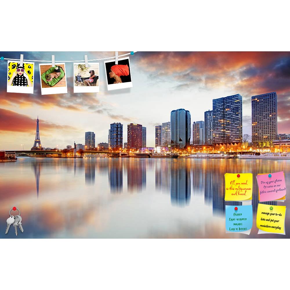 ArtzFolio Paris Skyline With Eiffel Tower, France Printed Bulletin Board Notice Pin Board Soft Board | Frameless-Bulletin Boards Frameless-AZSAO36978088BLB_FL_L-Image Code 5004328 Vishnu Image Folio Pvt Ltd, IC 5004328, ArtzFolio, Bulletin Boards Frameless, Landscapes, Places, Photography, paris, skyline, with, eiffel, tower, france, printed, bulletin, board, notice, pin, soft, frameless, background, panorama, city, europe, blue, architecture, reflection, seine, river, cityscape, monument, landmark, famous,