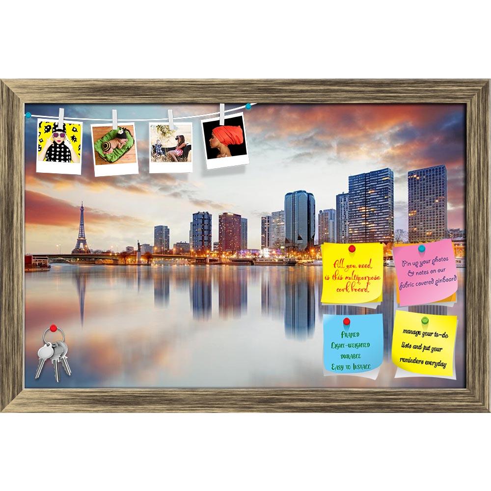ArtzFolio Paris Skyline With Eiffel Tower, France Printed Bulletin Board Notice Pin Board Soft Board | Framed-Bulletin Boards Framed-AZSAO36978088BLB_FR_L-Image Code 5004328 Vishnu Image Folio Pvt Ltd, IC 5004328, ArtzFolio, Bulletin Boards Framed, Landscapes, Places, Photography, paris, skyline, with, eiffel, tower, france, printed, bulletin, board, notice, pin, soft, framed, background, panorama, city, europe, blue, architecture, reflection, seine, river, cityscape, monument, landmark, famous, bridge, cap