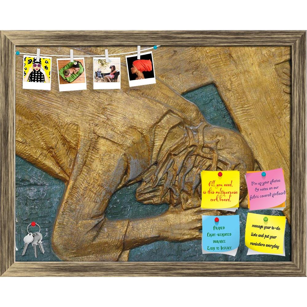 ArtzFolio 7th Station Of Cross Jesus Falls The Second Time D2 Printed Bulletin Board Notice Pin Board Soft Board | Framed-Bulletin Boards Framed-AZSAO37161605BLB_FR_L-Image Code 5004340 Vishnu Image Folio Pvt Ltd, IC 5004340, ArtzFolio, Bulletin Boards Framed, Religious, Photography, 7th, station, of, cross, jesus, falls, the, second, time, d2, printed, bulletin, board, notice, pin, soft, framed, pin up board, push pin board, extra large cork board, big pin board, notice board, small bulletin board, cork bo
