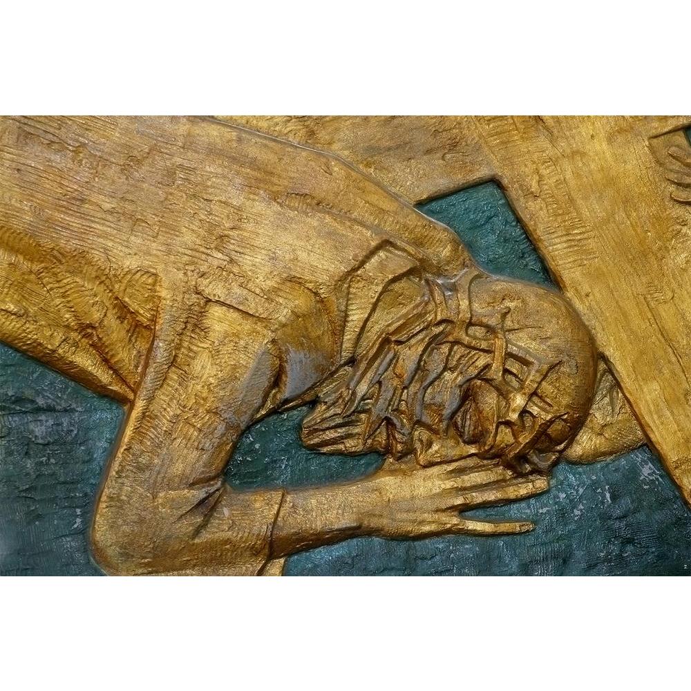 ArtzFolio 7th Station Of Cross Jesus Falls The Second Time D2 Unframed Paper Poster-Paper Posters Unframed-AZART37161605POS_UN_L-Image Code 5004340 Vishnu Image Folio Pvt Ltd, IC 5004340, ArtzFolio, Paper Posters Unframed, Religious, Photography, 7th, station, of, cross, jesus, falls, the, second, time, d2, unframed, paper, poster, wall, large, size, for, living, room, home, decoration, big, framed, decor, posters, pitaara, box, modern, art, with, frame, bedroom, amazonbasics, door, drawing, small, decorati