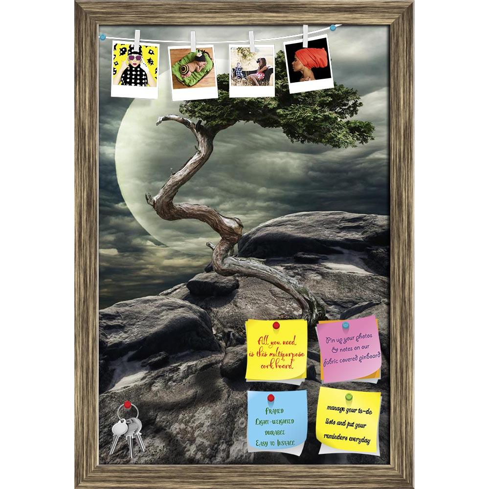 ArtzFolio Struggle For Life Concept Printed Bulletin Board Notice Pin Board Soft Board | Framed-Bulletin Boards Framed-AZSAO37210242BLB_FR_L-Image Code 5004344 Vishnu Image Folio Pvt Ltd, IC 5004344, ArtzFolio, Bulletin Boards Framed, Fantasy, Digital Art, struggle, for, life, concept, printed, bulletin, board, notice, pin, soft, framed, tree, grown, conditions, oppressed, among, lifeless, stones, concept:, sky, moon, night, twilight, bonsai, resistance, depression, revival, aspiration, victory, opposition,