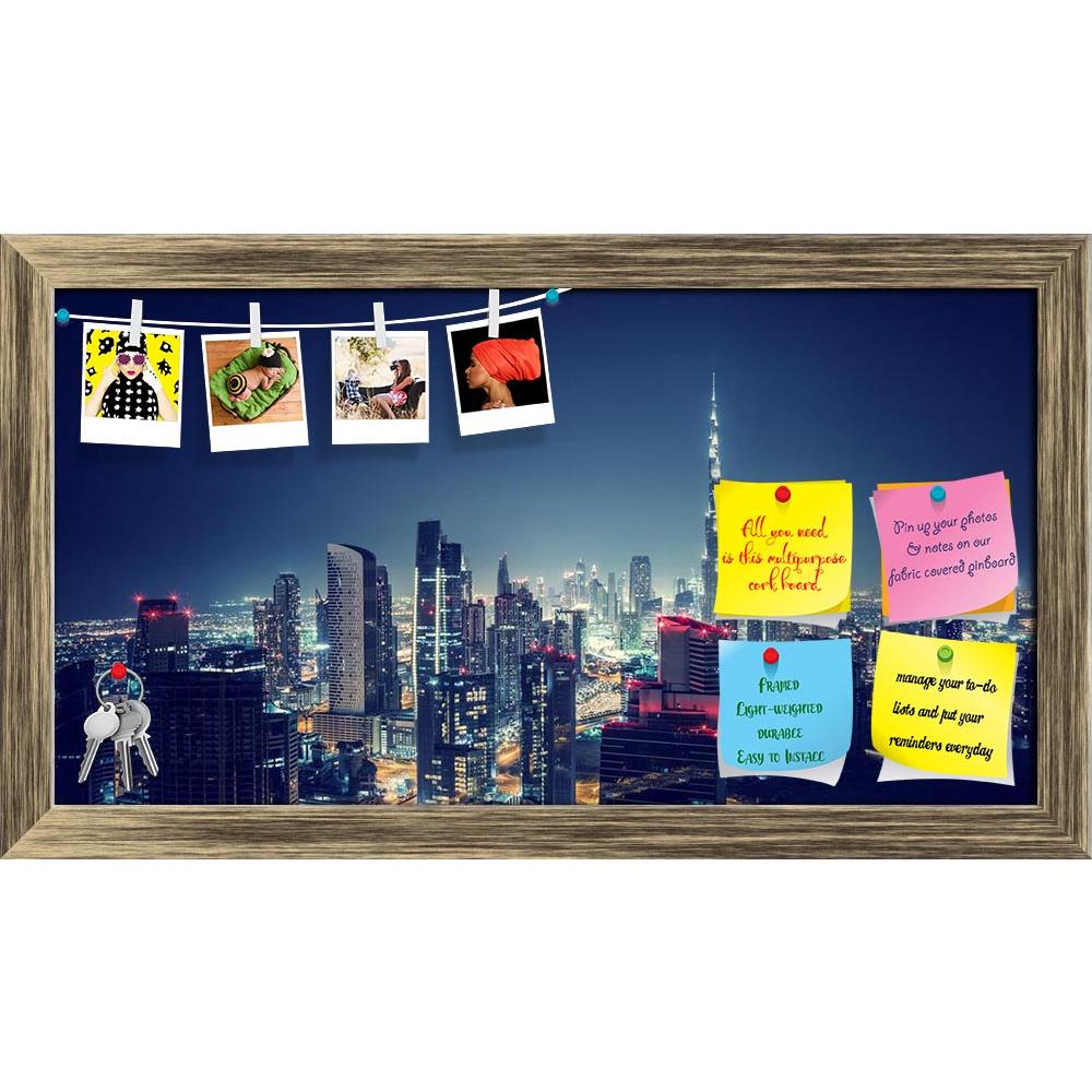 ArtzFolio Beautiful Dubai Cityscape in United Arab Emirates Printed Bulletin Board Notice Pin Board Soft Board | Framed-Bulletin Boards Framed-AZSAO37309505BLB_FR_L-Image Code 5004354 Vishnu Image Folio Pvt Ltd, IC 5004354, ArtzFolio, Bulletin Boards Framed, Places, Photography, beautiful, dubai, cityscape, in, united, arab, emirates, printed, bulletin, board, notice, pin, soft, framed, bird's, eye, view, night, urban, scene, modern, city, panoramic, landscape, arabic, architecture, background, bird, blue, 