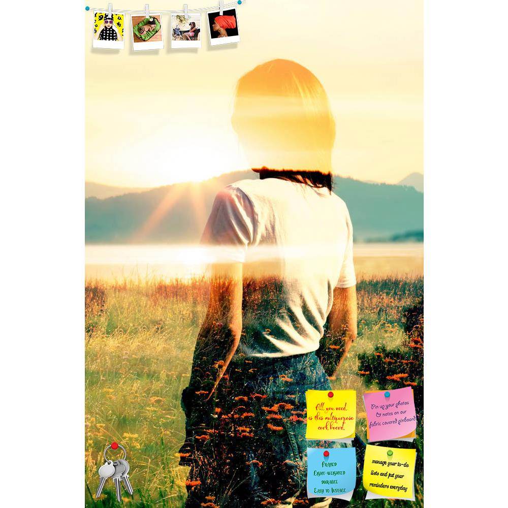 ArtzFolio Woman In Landscape Printed Bulletin Board Notice Pin Board Soft Board | Frameless-Bulletin Boards Frameless-AZSAO37327014BLB_FL_L-Image Code 5004356 Vishnu Image Folio Pvt Ltd, IC 5004356, ArtzFolio, Bulletin Boards Frameless, Conceptual, Figurative, Photography, woman, in, landscape, printed, bulletin, board, notice, pin, soft, frameless, art, double, exposure, portrait, young, lake, manny, yellow, wild, flowers, sunrise, photographic, profile, closeup, human, tree, foliage, peace, leaf, adult, h