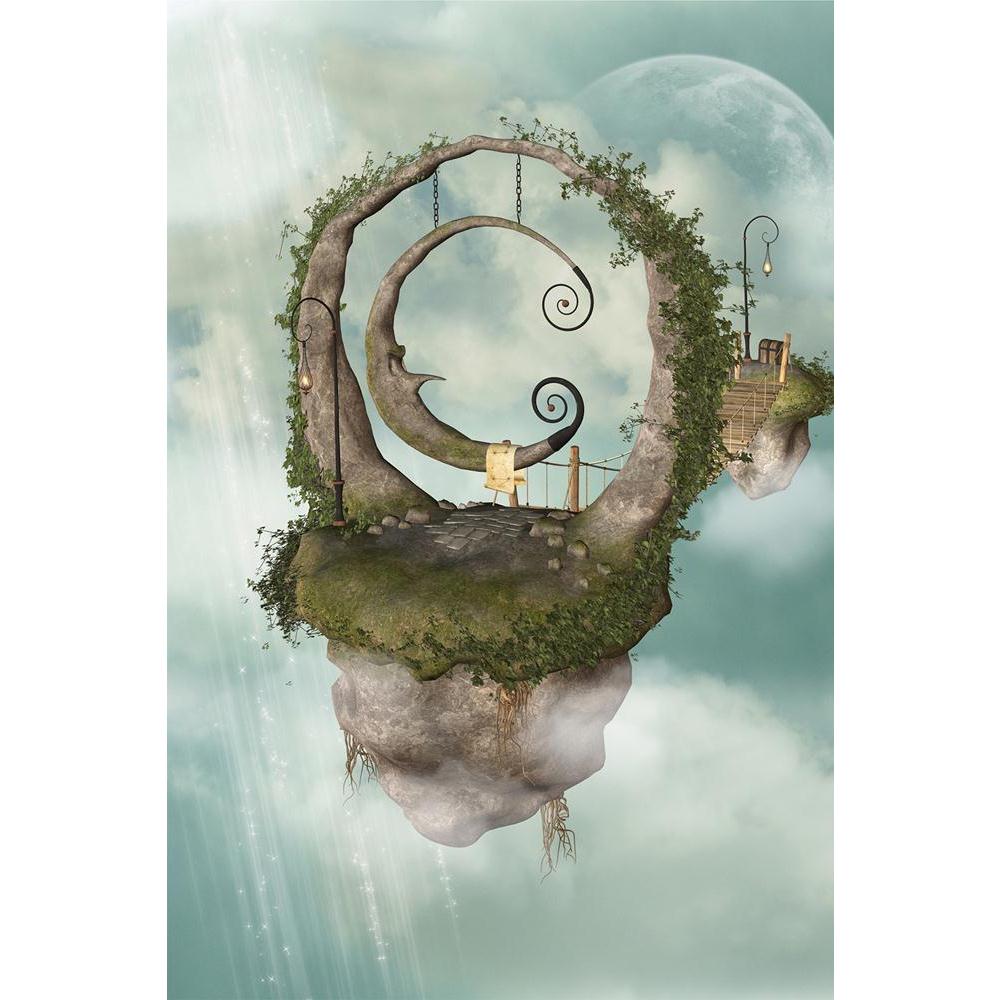 ArtzFolio Fantasy Landscape With Floating Island In The Sky D1 Unframed Paper Poster-Paper Posters Unframed-AZART37340386POS_UN_L-Image Code 5004357 Vishnu Image Folio Pvt Ltd, IC 5004357, ArtzFolio, Paper Posters Unframed, Fantasy, Kids, Landscapes, Fine Art Reprint, landscape, with, floating, island, in, the, sky, d1, unframed, paper, poster, wall, large, size, for, living, room, home, decoration, big, framed, decor, posters, pitaara, box, modern, art, frame, bedroom, amazonbasics, door, drawing, small, d