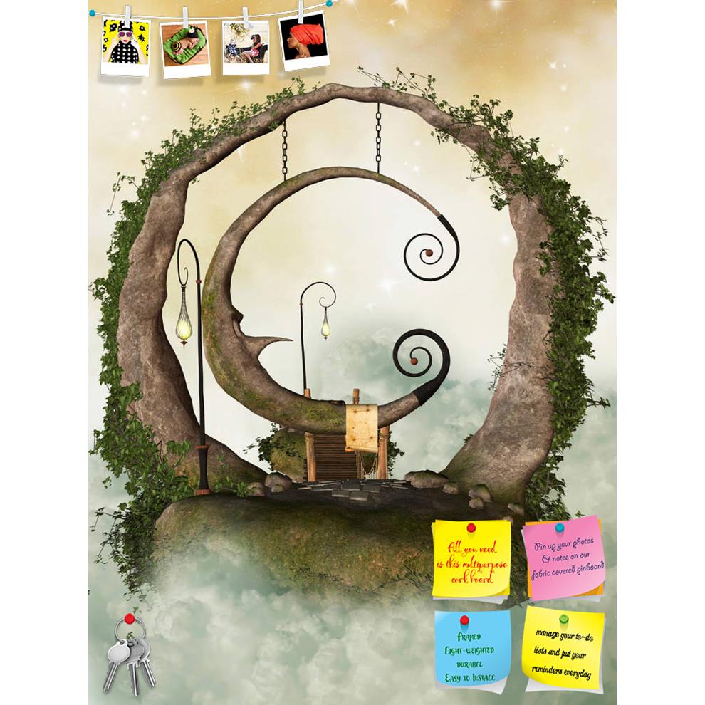 ArtzFolio Fantasy Landscape With Floating Island In The Sky D2 Printed Bulletin Board Notice Pin Board Soft Board | Frameless-Bulletin Boards Frameless-AZSAO37340388BLB_FL_L-Image Code 5004358 Vishnu Image Folio Pvt Ltd, IC 5004358, ArtzFolio, Bulletin Boards Frameless, Fantasy, Kids, Landscapes, Fine Art Reprint, landscape, with, floating, island, in, the, sky, d2, printed, bulletin, board, notice, pin, soft, frameless, bridge, flowers, fairy, angel, wing, backdrops, background, fairytale, dream, art, fae,