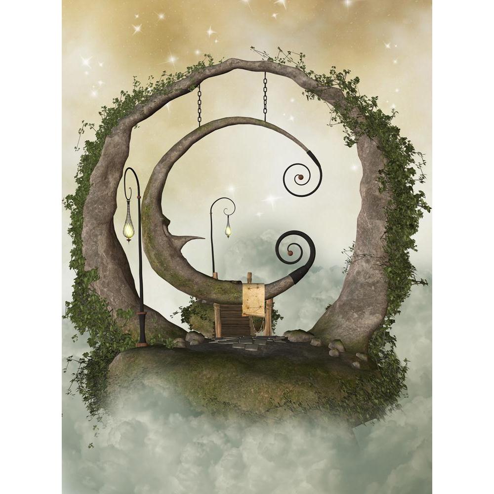 Fantasy Landscape With Floating Island In The Sky Canvas Painting Synthetic Frame-Paintings MDF Framing-AFF_FR-IC 5004358 IC 5004358, Art and Paintings, Baby, Books, Botanical, Children, Digital, Digital Art, Fantasy, Floral, Flowers, Graphic, Kids, Landscapes, Nature, Scenic, Stars, landscape, with, floating, island, in, the, sky, canvas, painting, synthetic, frame, amazing, angel, art, backdrops, background, beautiful, bridge, charming, cloud, dream, elf, enchanting, fae, fairy, fairytale, lamp, light, ma