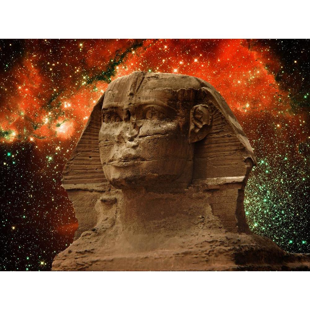 Great Sphinx Of Giza & Small Magellanic Cloud Canvas Painting Synthetic Frame-Paintings MDF Framing-AFF_FR-IC 5004361 IC 5004361, African, Ancient, Architecture, Art and Paintings, Astronomy, Automobiles, Cosmology, Eygptian, Fantasy, Historical, Landmarks, Marble and Stone, Medieval, Photography, Places, Religion, Religious, Science Fiction, Space, Stars, Transportation, Travel, Vehicles, Vintage, great, sphinx, of, giza, small, magellanic, cloud, canvas, painting, synthetic, frame, africa, antique, archeo