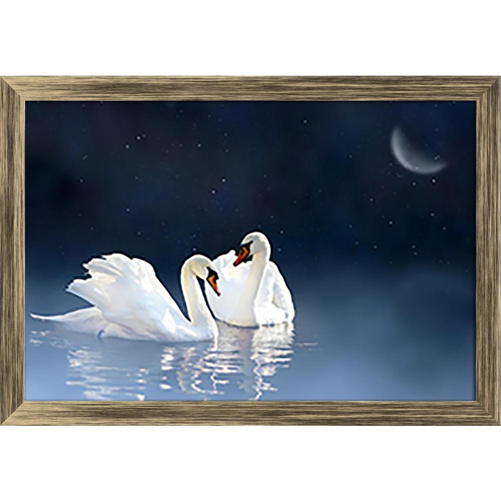 Pitaara Box Swan Couple In Lake Canvas Painting Synthetic Frame-Paintings Synthetic Framing-PBART37376469AFF_FW_L-Image Code 5004366 Vishnu Image Folio Pvt Ltd, IC 5004366, Pitaara Box, Paintings Synthetic Framing, Birds, Photography, swan, couple, in, lake, canvas, painting, synthetic, frame, love, night, mist, water, nature, wildlife, bird, white, morning, sunrise, tranquil, reflection, fog, blue, calm, landscape, beauty, peace, peaceful, romance, purity, dawn, light, mirror, pond, scene, beautiful, wild,