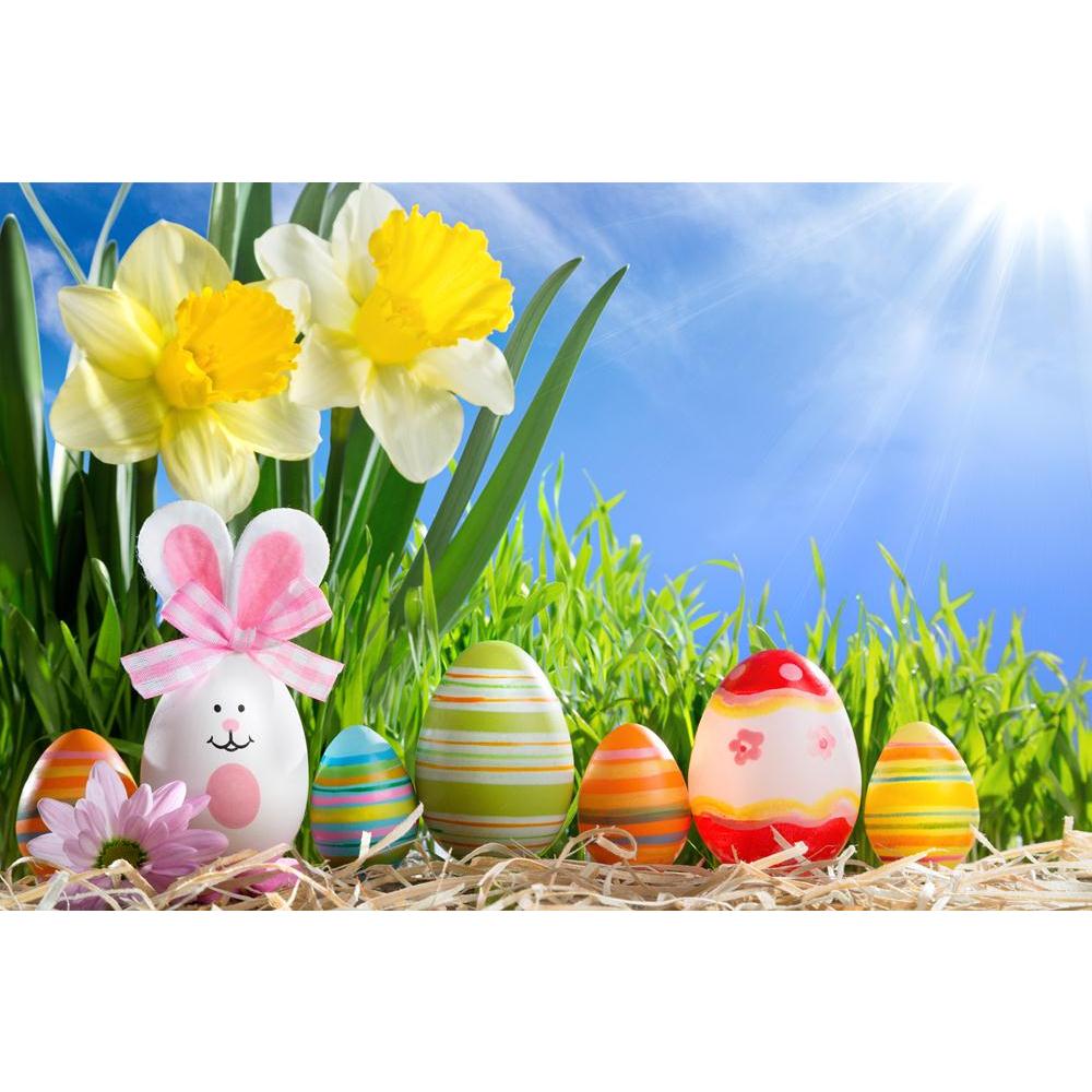 Eggs Easter In Row On Straw With Narcissus Canvas Painting Synthetic Frame-Paintings MDF Framing-AFF_FR-IC 5004373 IC 5004373, Botanical, Floral, Flowers, Holidays, Nature, eggs, easter, in, row, on, straw, with, narcissus, canvas, painting, synthetic, frame, arrangement, blue, card, celebration, colors, decorated, decoration, grass, green, greeting, holiday, meadow, ornate, painted, rabbit, sky, spring, sun, sunlight, yellow, artzfolio, wall decor for living room, wall frames for living room, frames for li
