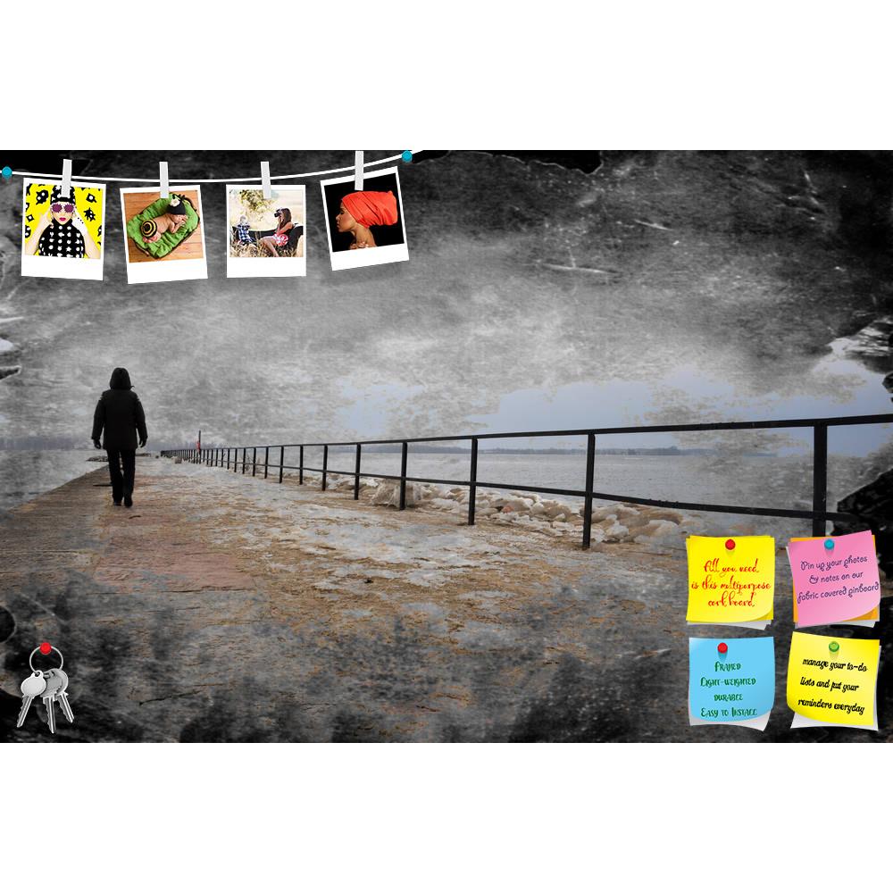 ArtzFolio Lonely Person Walking Printed Bulletin Board Notice Pin Board Soft Board | Frameless-Bulletin Boards Frameless-AZSAO37406560BLB_FL_L-Image Code 5004375 Vishnu Image Folio Pvt Ltd, IC 5004375, ArtzFolio, Bulletin Boards Frameless, Vintage, Fine Art Reprint, lonely, person, walking, printed, bulletin, board, notice, pin, soft, frameless, creative, grungy, textured, image, pier, pebble, cold, storm, stormy, old, one, female, figure, solitary, man, woman, weather, beachfront, alone, rain, wet, damp, s