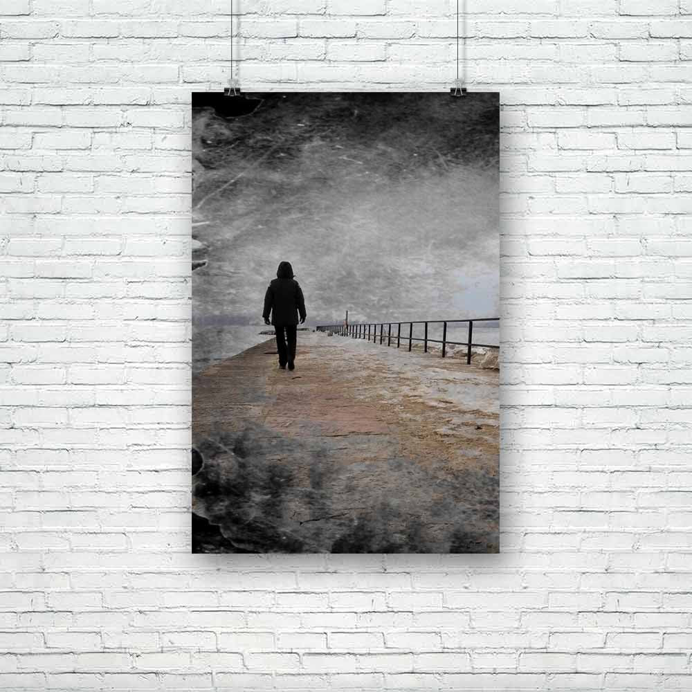 Lonely Person Walking Unframed Paper Poster-Paper Posters Unframed-POS_UN-IC 5004375 IC 5004375, Others, lonely, person, walking, unframed, paper, poster, rain, man, alone, grunge, solitude, in, the, artistic, beachfront, cloud, cloudy, cold, creative, damp, destination, female, figure, grooved, grungy, old, one, pebble, pier, seafront, seaside, solitary, storm, stormy, textured, weather, wet, woman, artzfolio, posters, wall posters, posters for room, posters for room decoration, office poster, door poster,