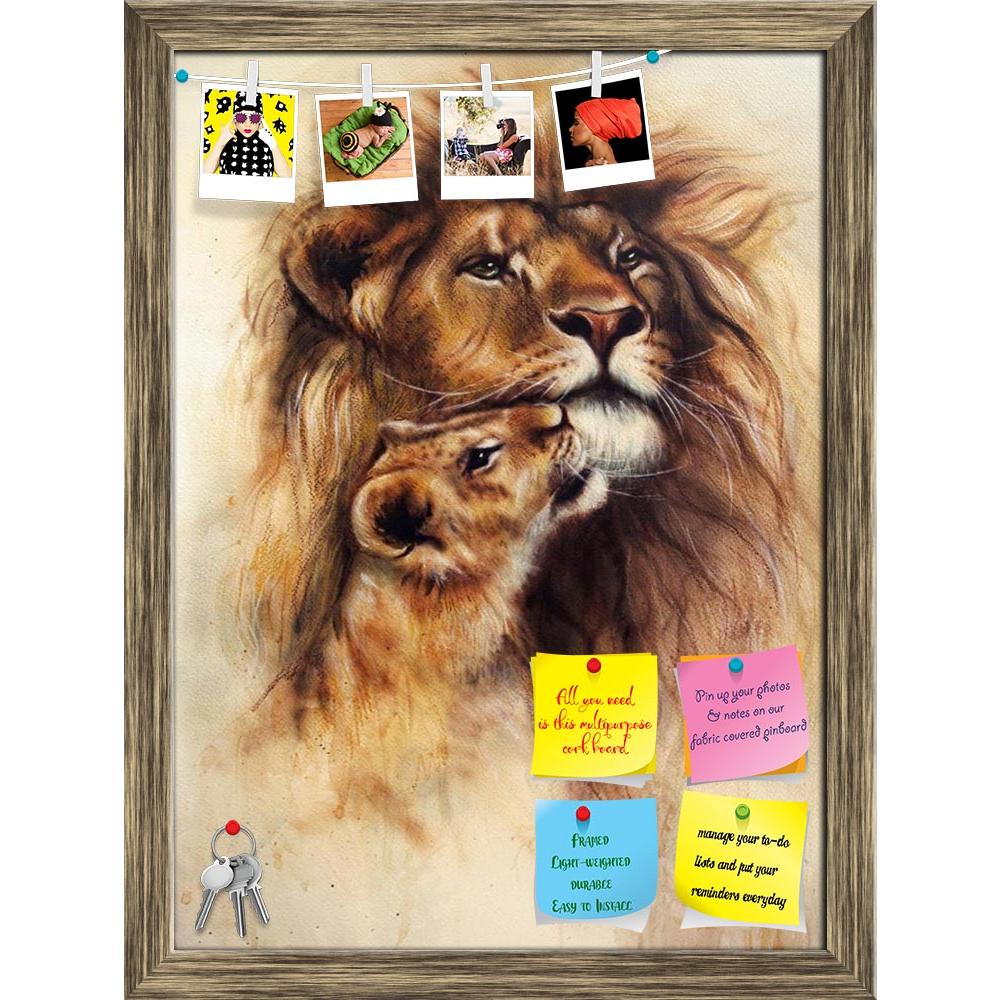 ArtzFolio Lion & Her Baby Cub Printed Bulletin Board Notice Pin Board Soft Board | Framed-Bulletin Boards Framed-AZSAO37435019BLB_FR_L-Image Code 5004377 Vishnu Image Folio Pvt Ltd, IC 5004377, ArtzFolio, Bulletin Boards Framed, Animals, Fine Art Reprint, lion, her, baby, cub, printed, bulletin, board, notice, pin, soft, framed, a, beautiful, painting, loving, airbrush, airbrushing, animal, art, artist, artwork, background, blurry, canvas, carnivorous, color, colorful, cute, dedicated, detailed, duo, expres