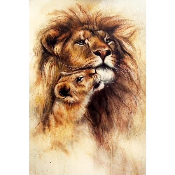Lion & Her Baby Cub Unframed Paper Poster-Paper Posters Unframed-POS_UN-IC 5004377 IC 5004377, Animals, Art and Paintings, Baby, Black and White, Children, Illustrations, Individuals, Kids, Paintings, Portraits, Sketches, White, Wildlife, lion, her, cub, unframed, paper, wall, poster, airbrush, airbrushing, animal, art, artist, artwork, background, beautiful, blurry, canvas, carnivorous, color, colorful, cute, dedicated, detailed, duo, expression, feline, fur, golden, illustration, isolated, king, leo, ligh